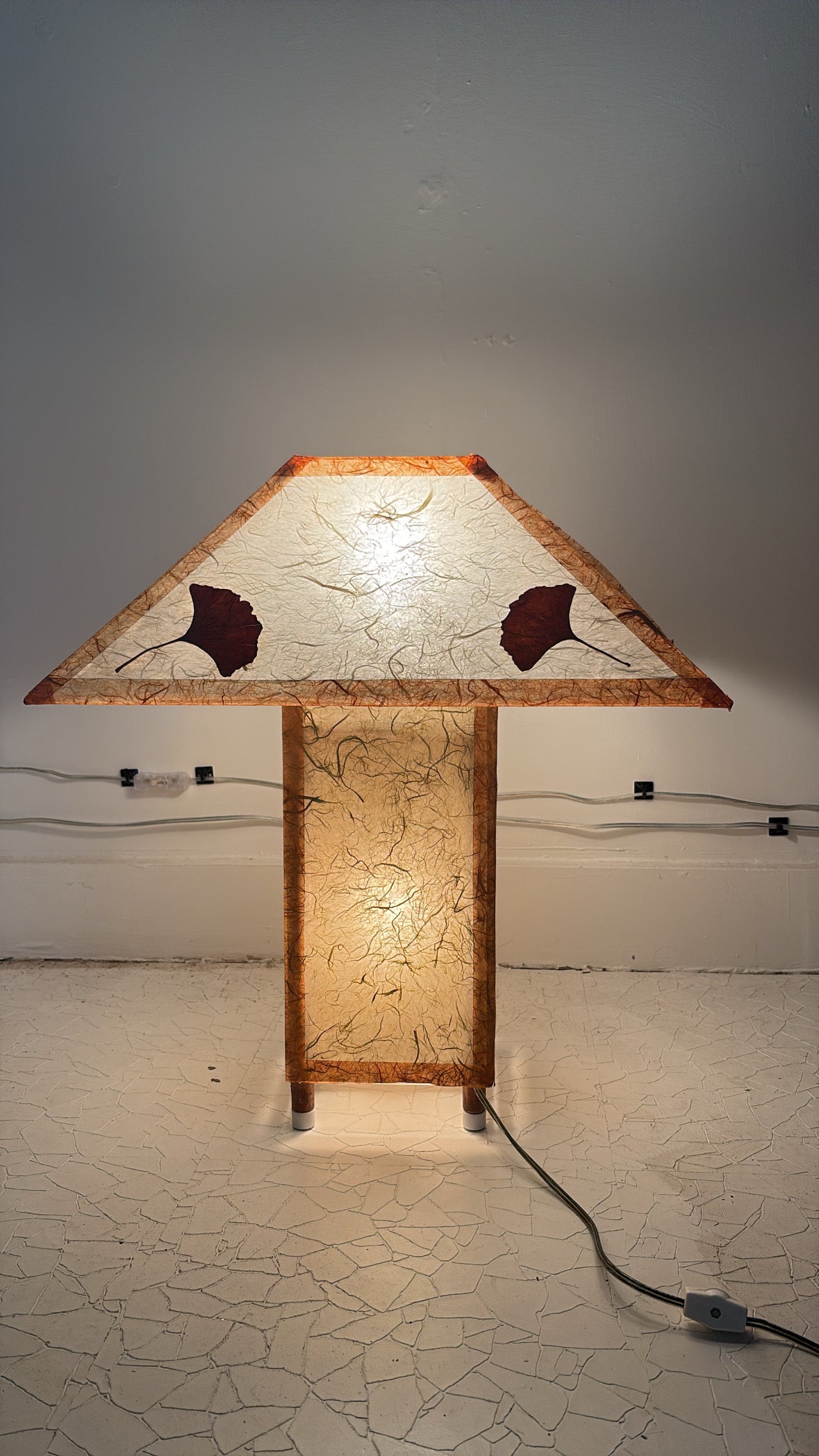 Hand-Crafted Copper and Rice Paper Lamp (FREE SHIPPING)