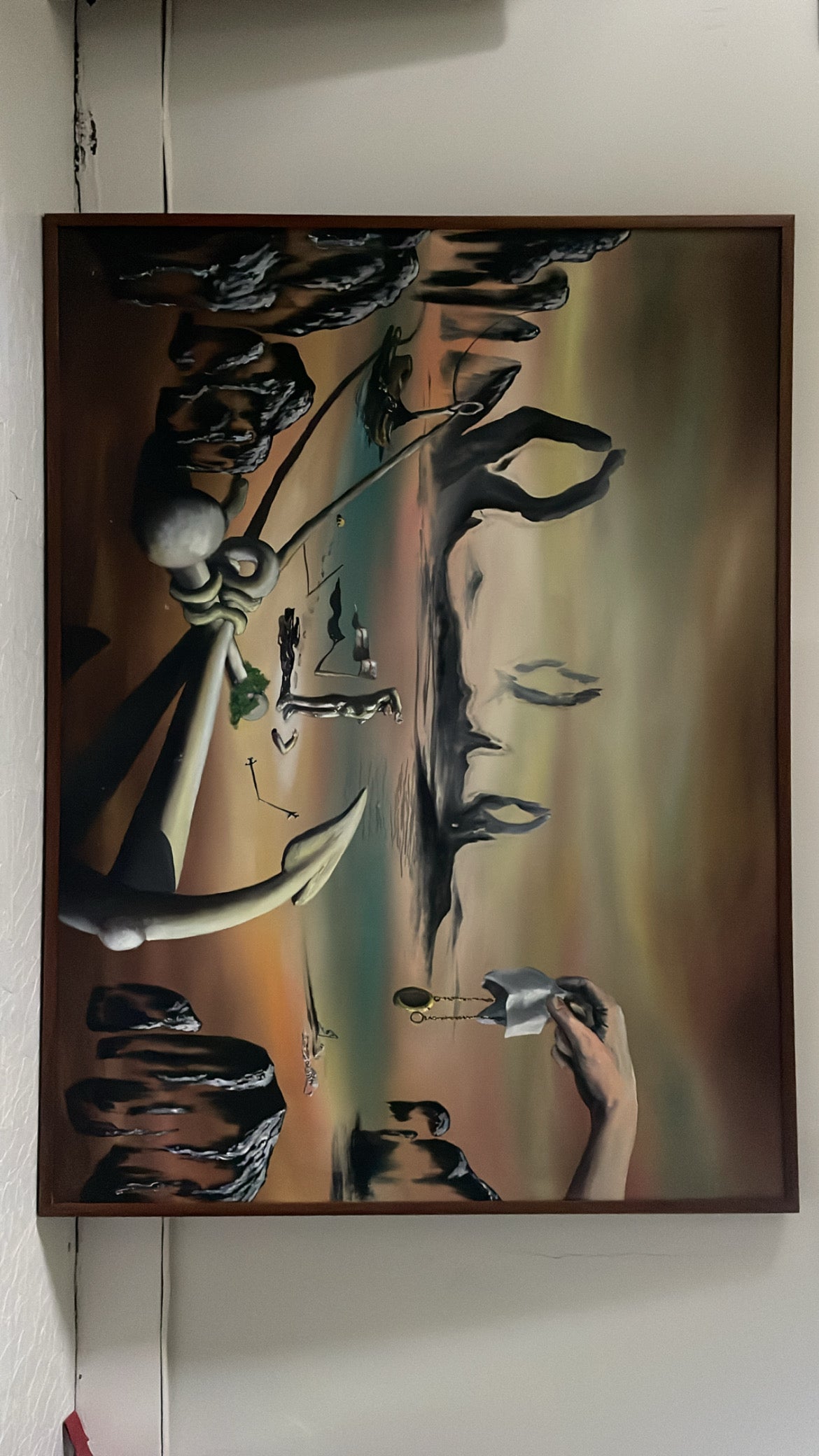 Surrealist Landscape “The Position of Time and the Anchor of Death” (FREE SHIPPING)