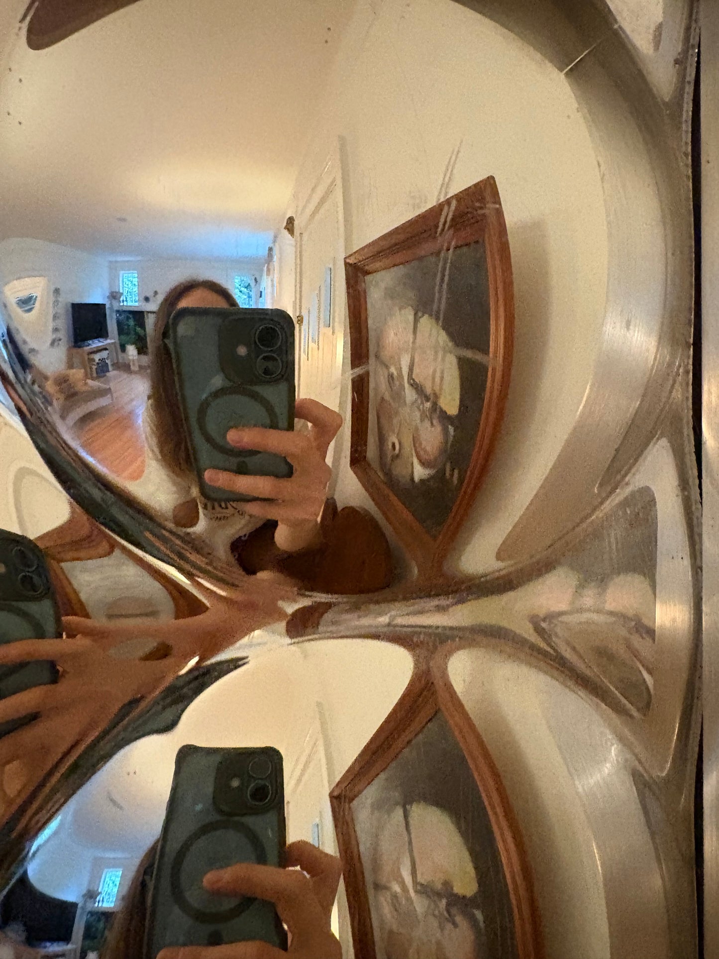 1970s Op Art Bubble Mirror by Turner Manufacturing Co (FREE SHIPPING)