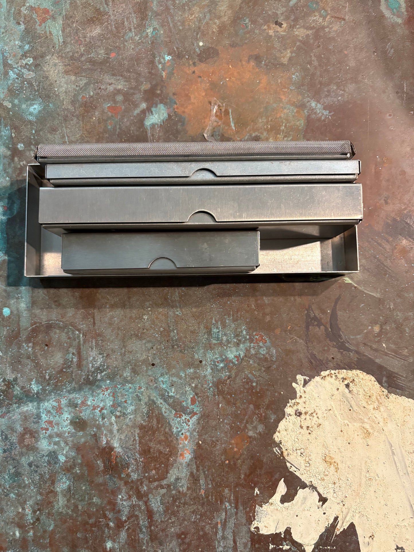 Collection of 4 Stainless Steel Art Boxes (FREE SHIPPING)
