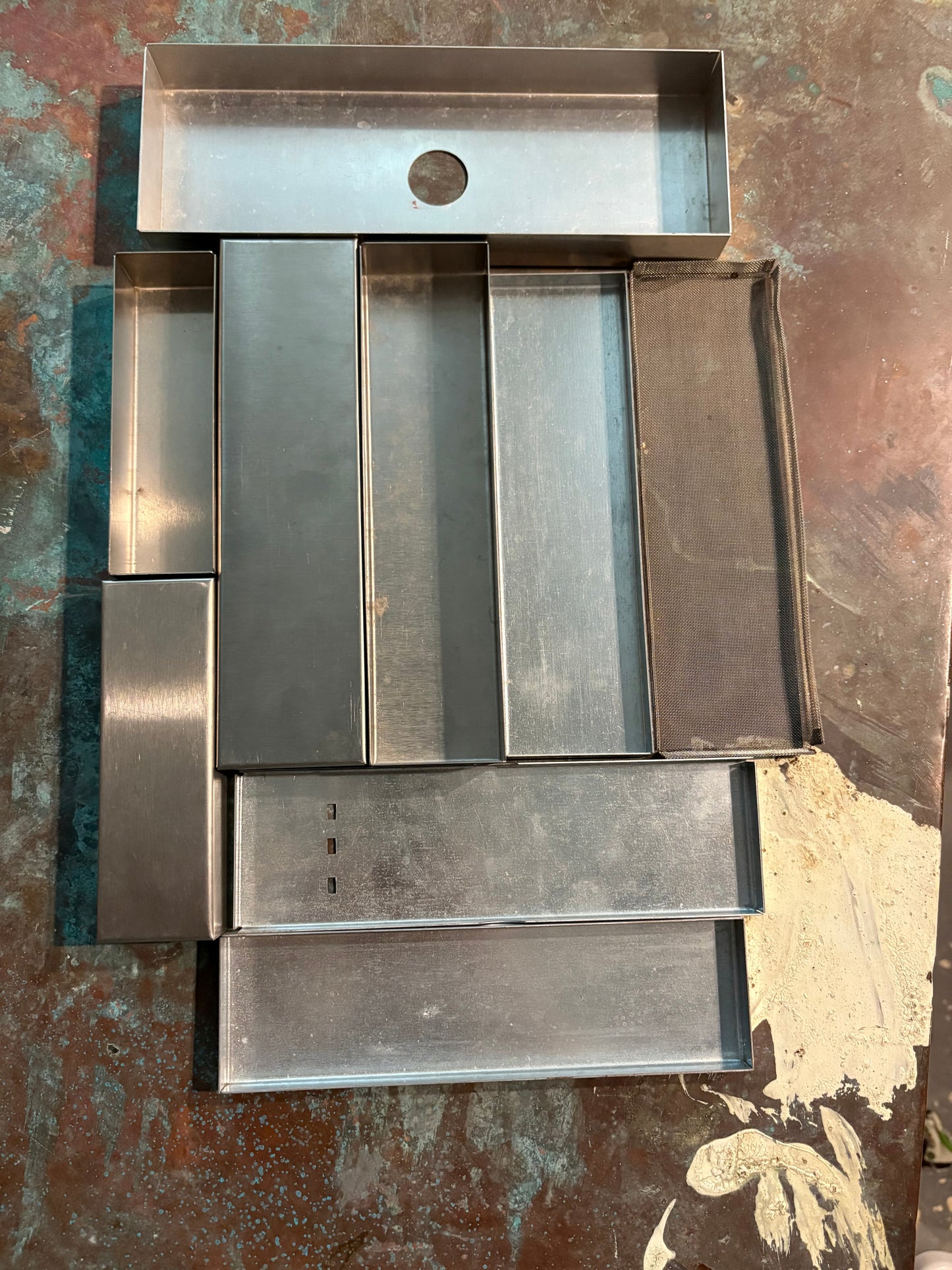 Collection of 4 Stainless Steel Art Boxes (FREE SHIPPING)