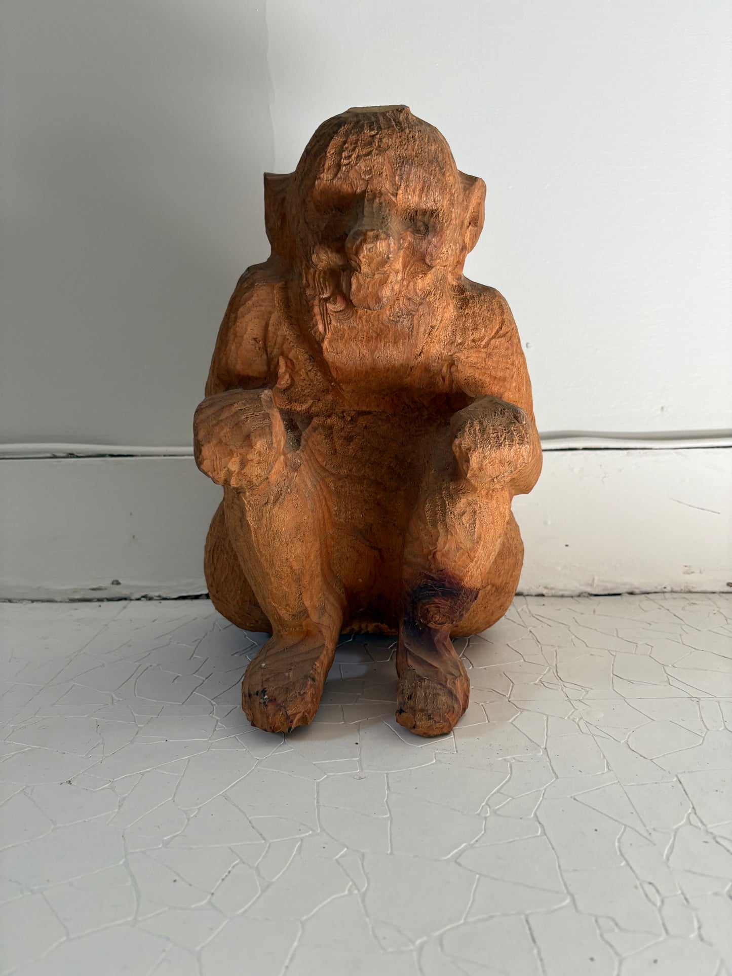 Hand Carved Proboscis Monkey (FREE SHIPPING)