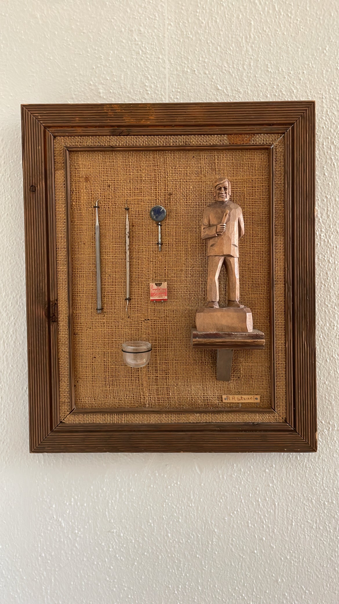 Folk Art Mixed Media Dental Collage