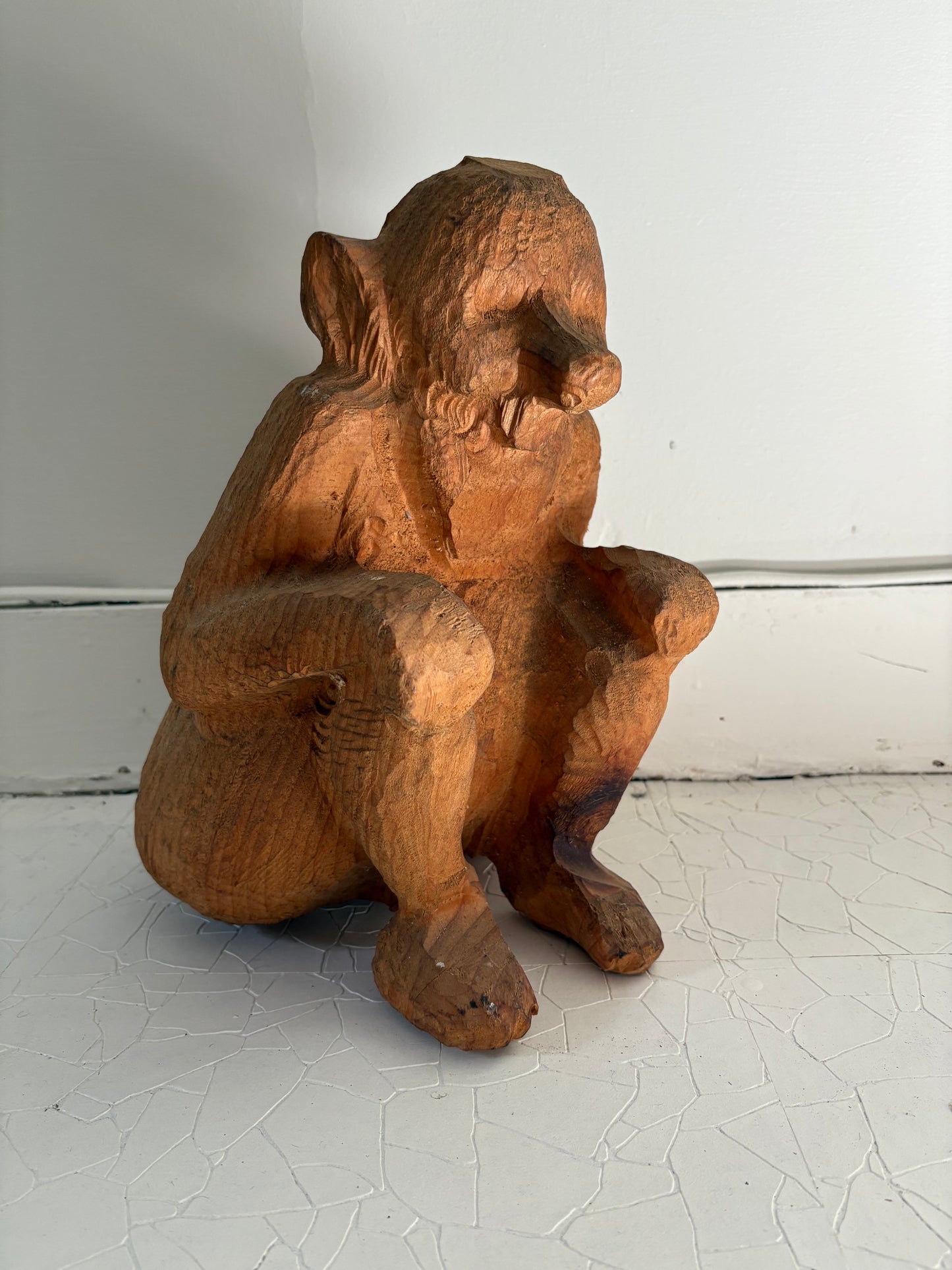Hand Carved Proboscis Monkey (FREE SHIPPING)