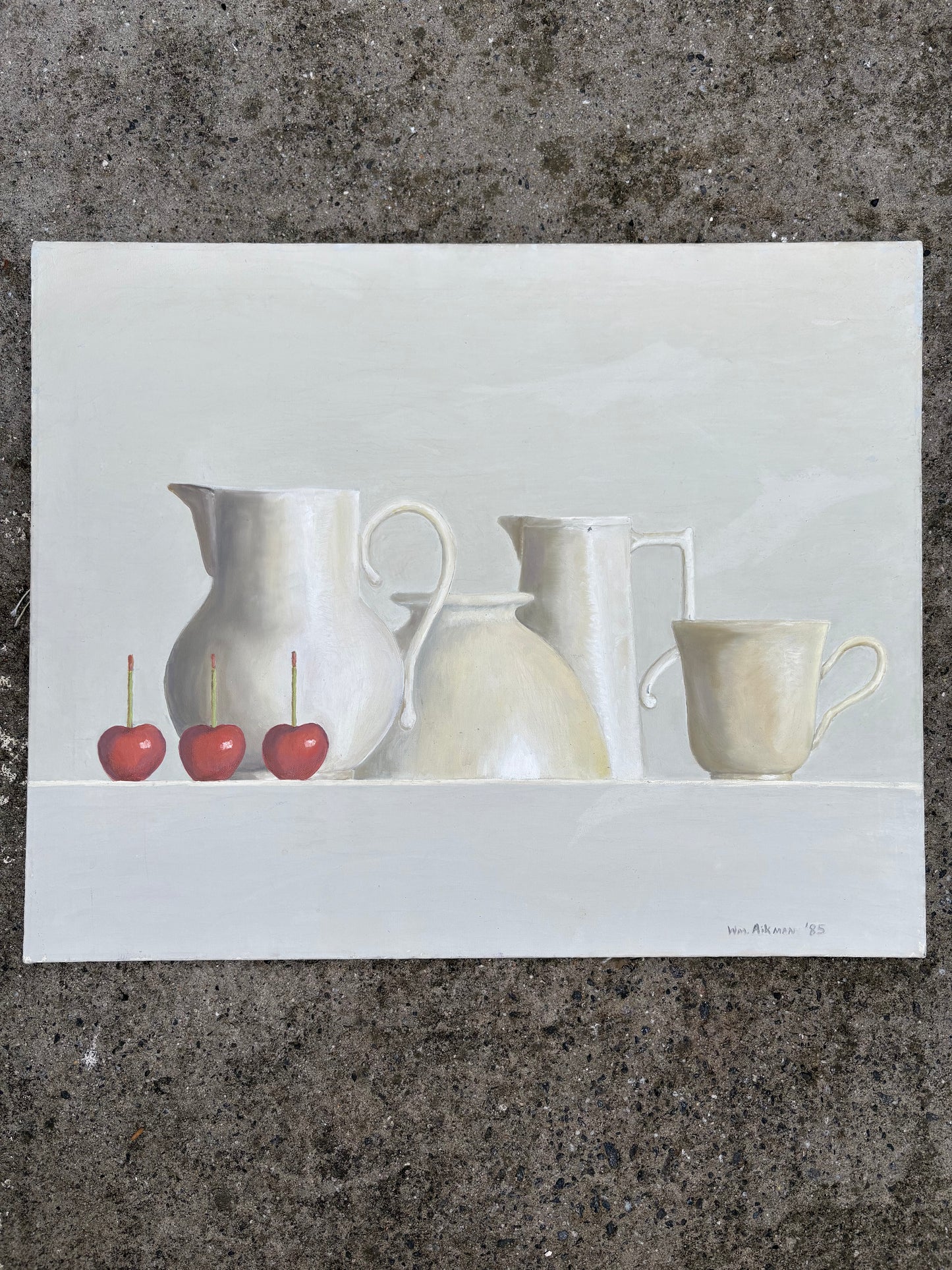 1985 Painted Reproduction of Frederic Vidalen Still Life (FREE SHIPPING)
