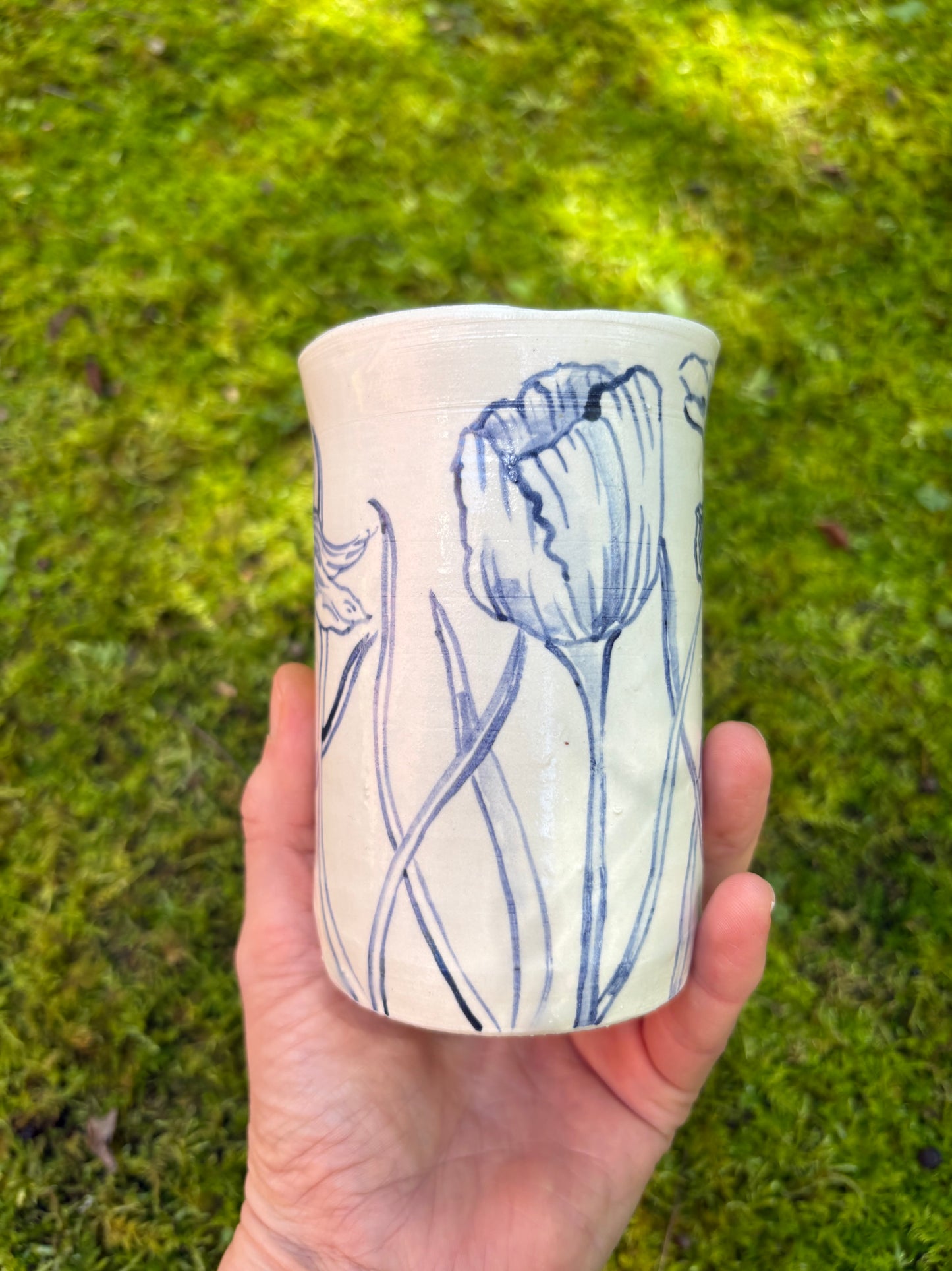 Hand-painted Floral Vase (FREE SHIPPING)