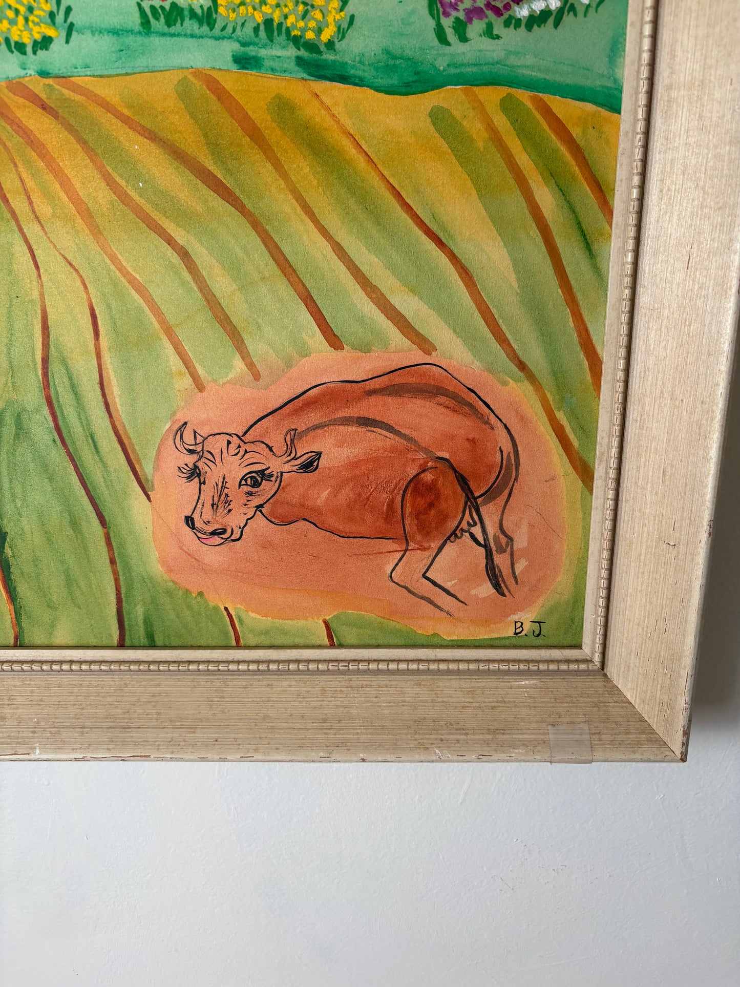 Surrealist Outsider Art Original by BJ (FREE SHIPPING)
