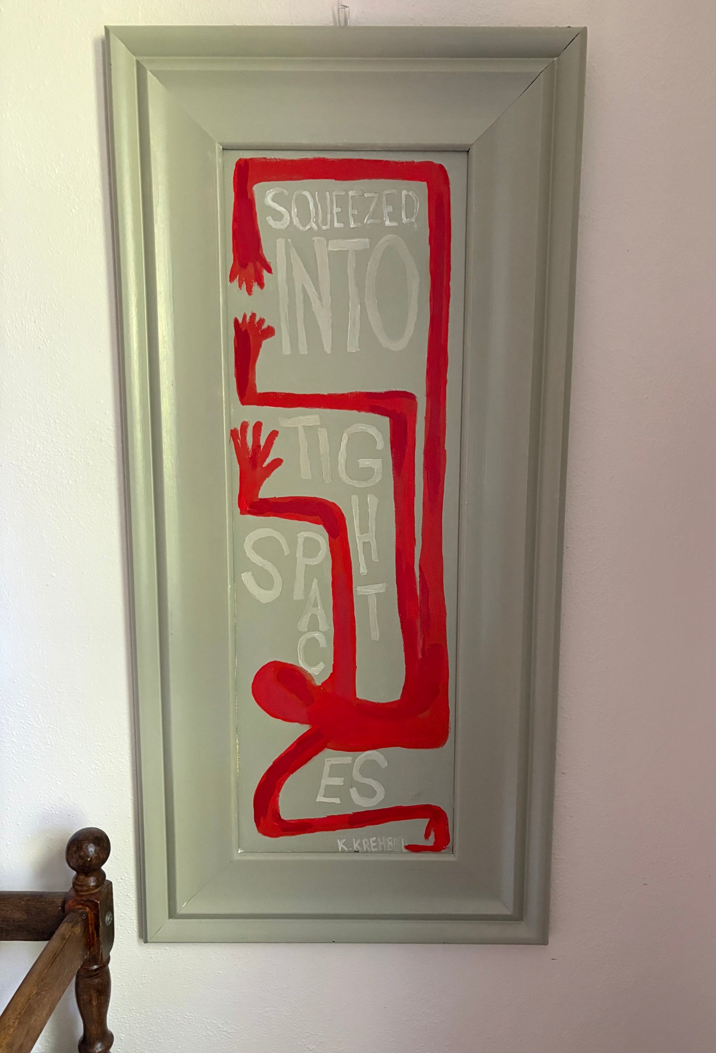 Original Titled “Squeezed into Tight Spaces” (FREE SHIPPING)
