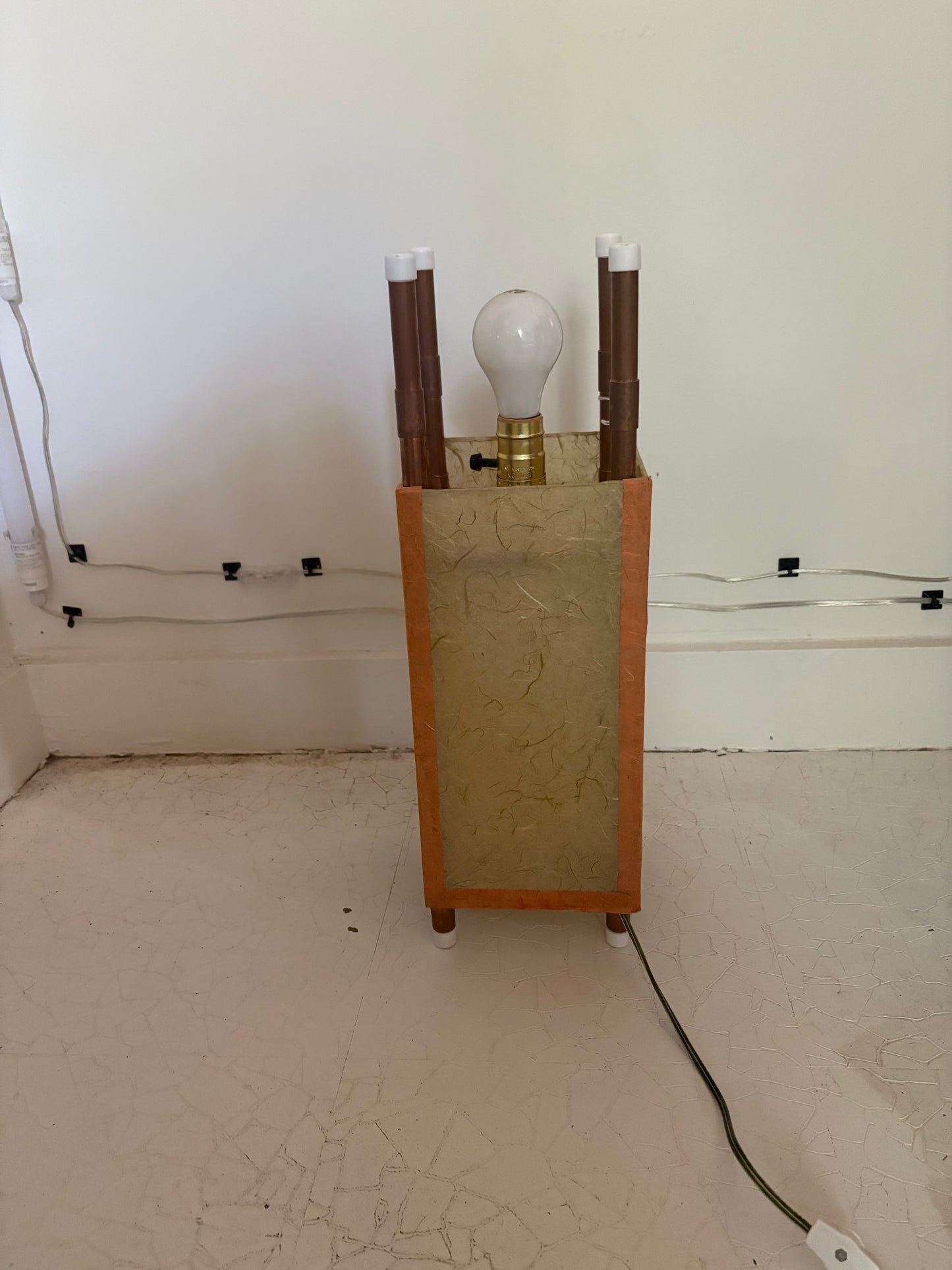Hand-Crafted Copper and Rice Paper Lamp (FREE SHIPPING)