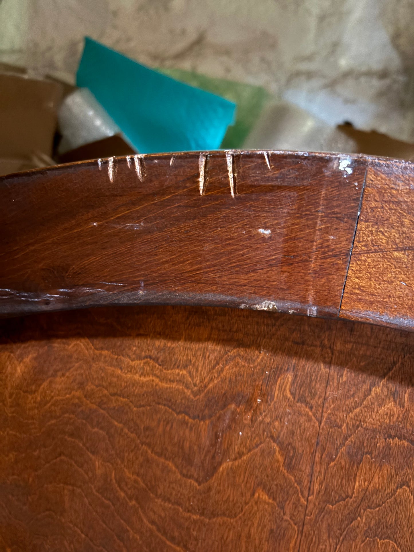 1920s Art Deco Marquetry Queen Sized Headboard