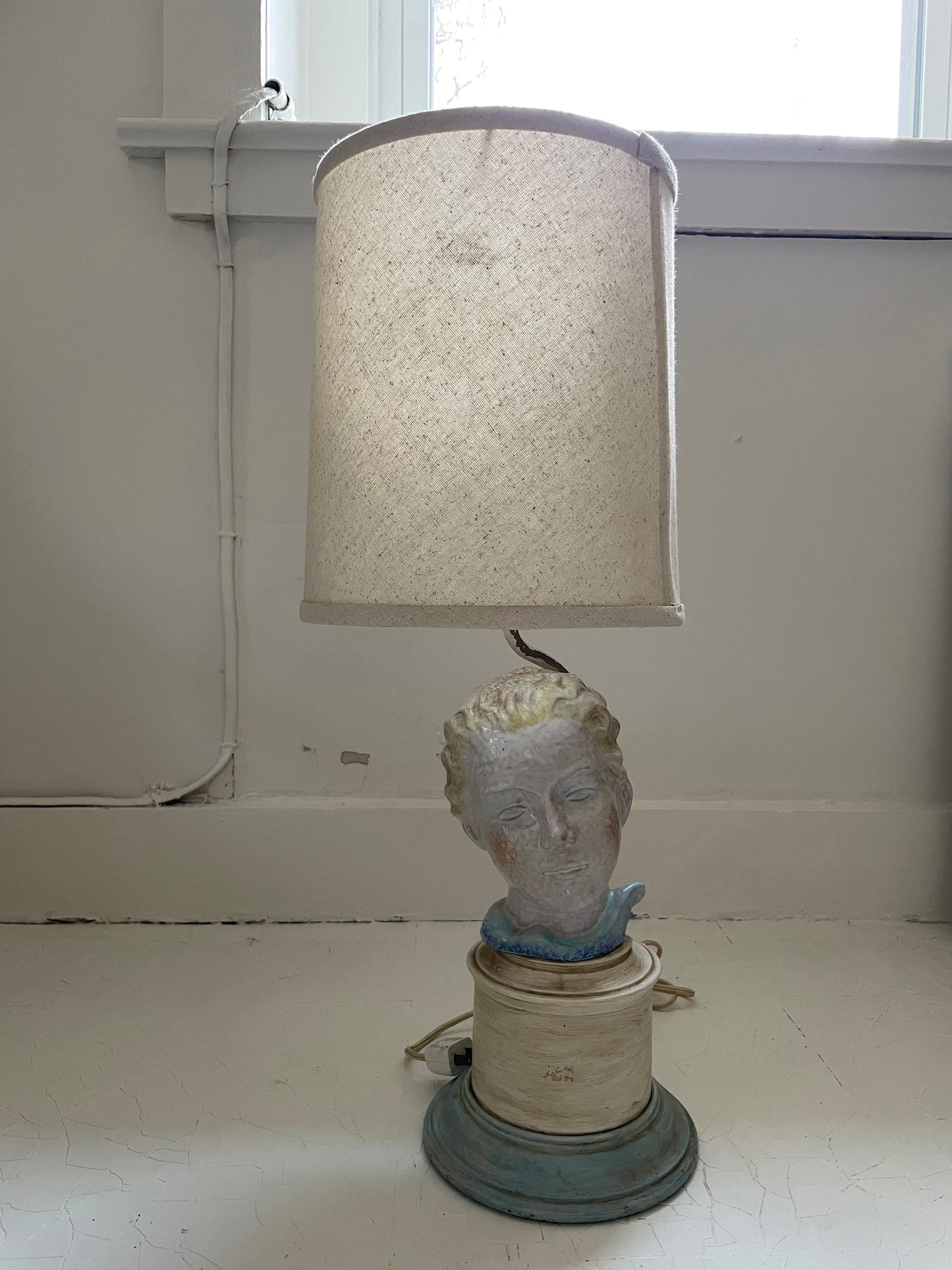 1950s Ceramic Bust Lamp