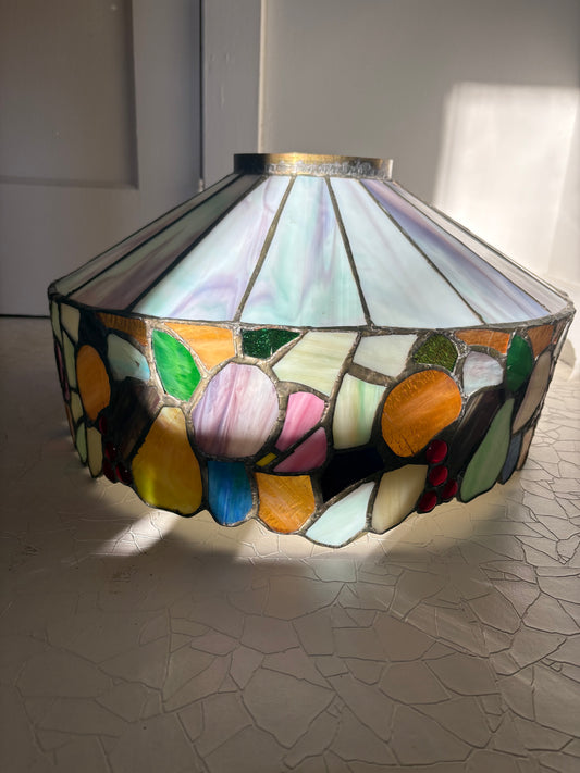 Massive Tiffany Style Stained Glass Shade (FREE SHIPPING)