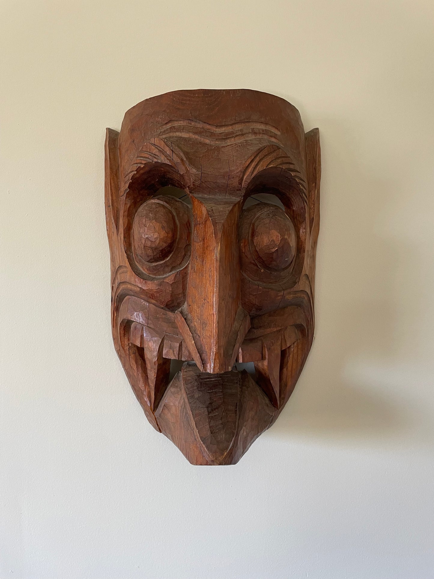 Handcarved Largescale Wooden Mask