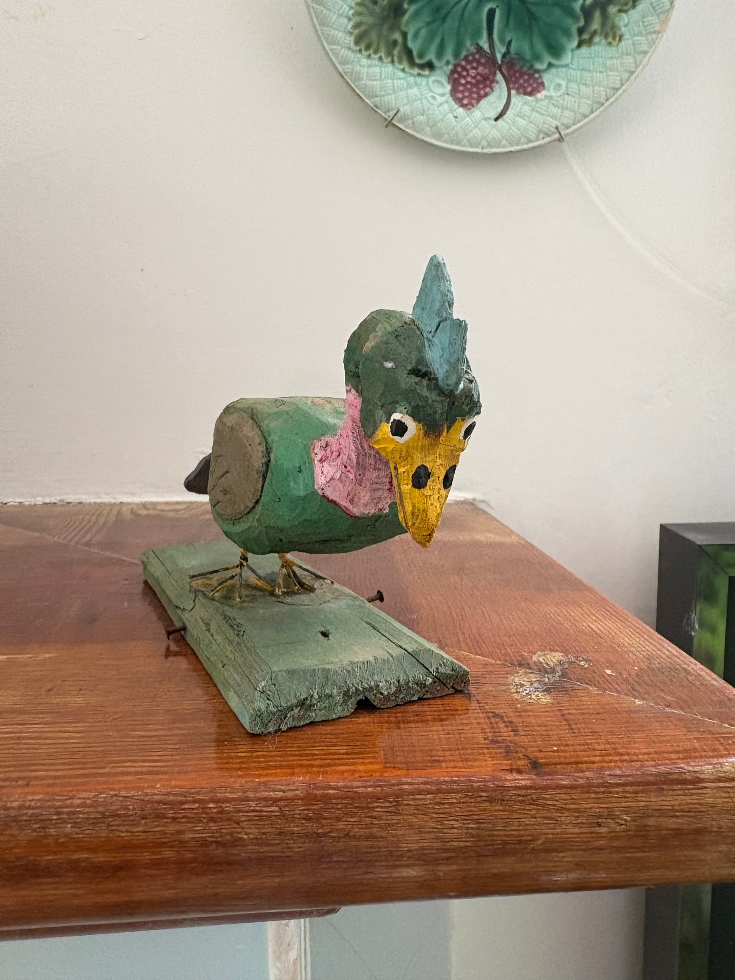 Folk Art Wooden Bird Assemblage (FREE SHIPPING)