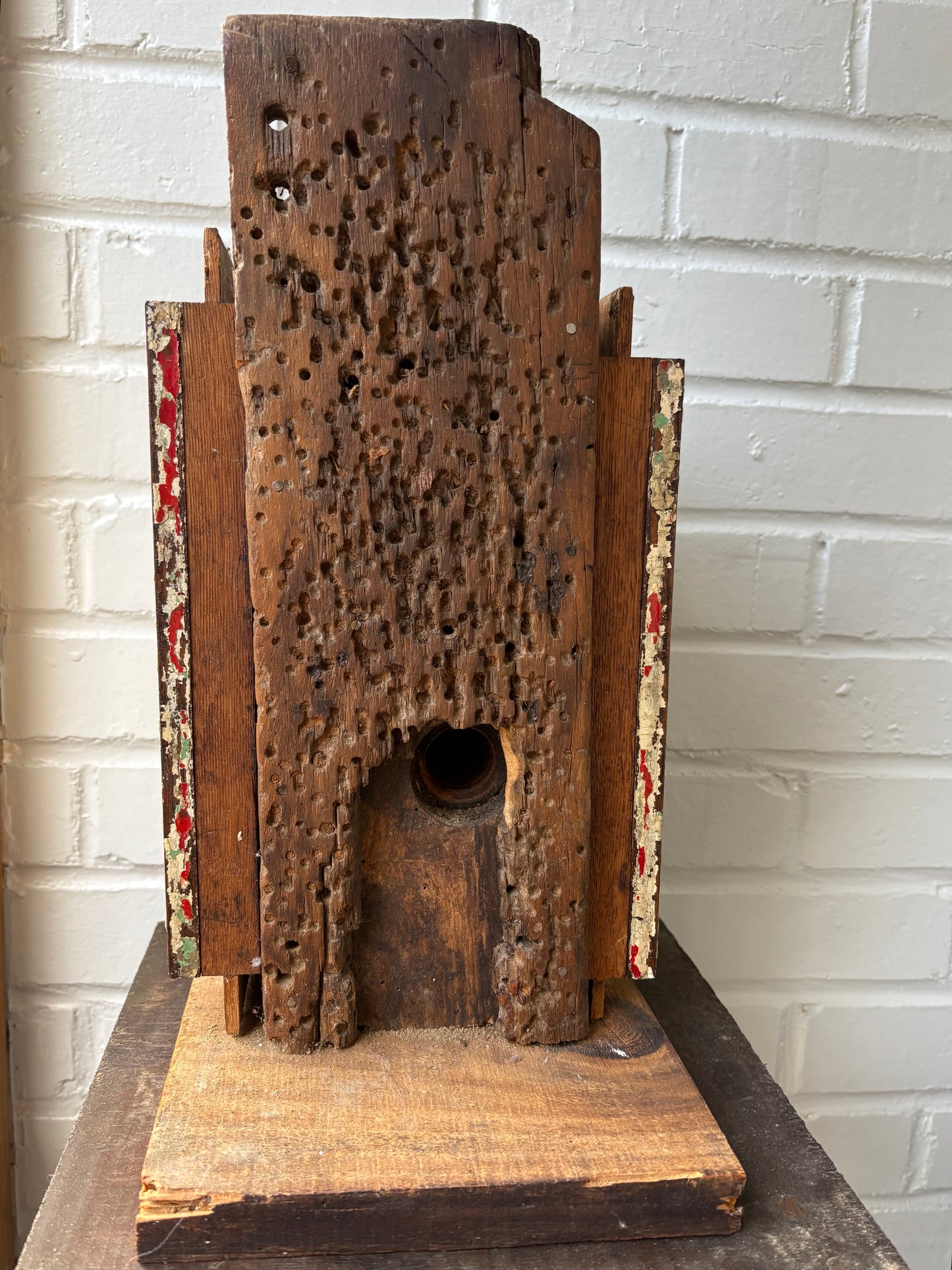 Folk Art Found Objects Sculptural Bird House (FREE SHIPPING)