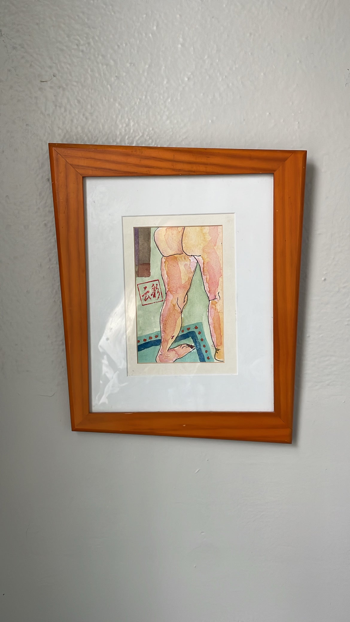 Original Nude in Post Modern Frame