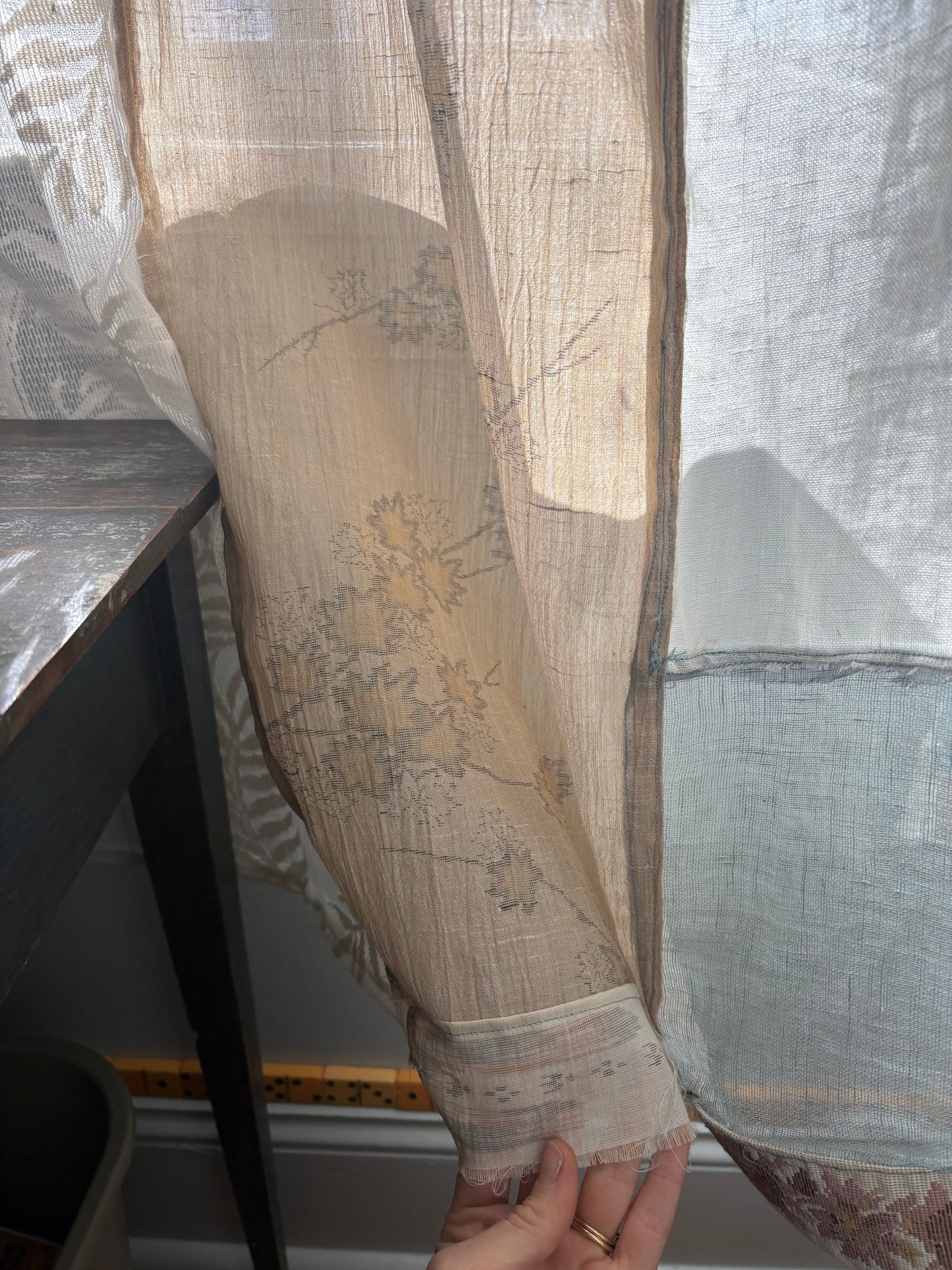 Handmade Pojagi Curtain Panel (FREE SHIPPING)