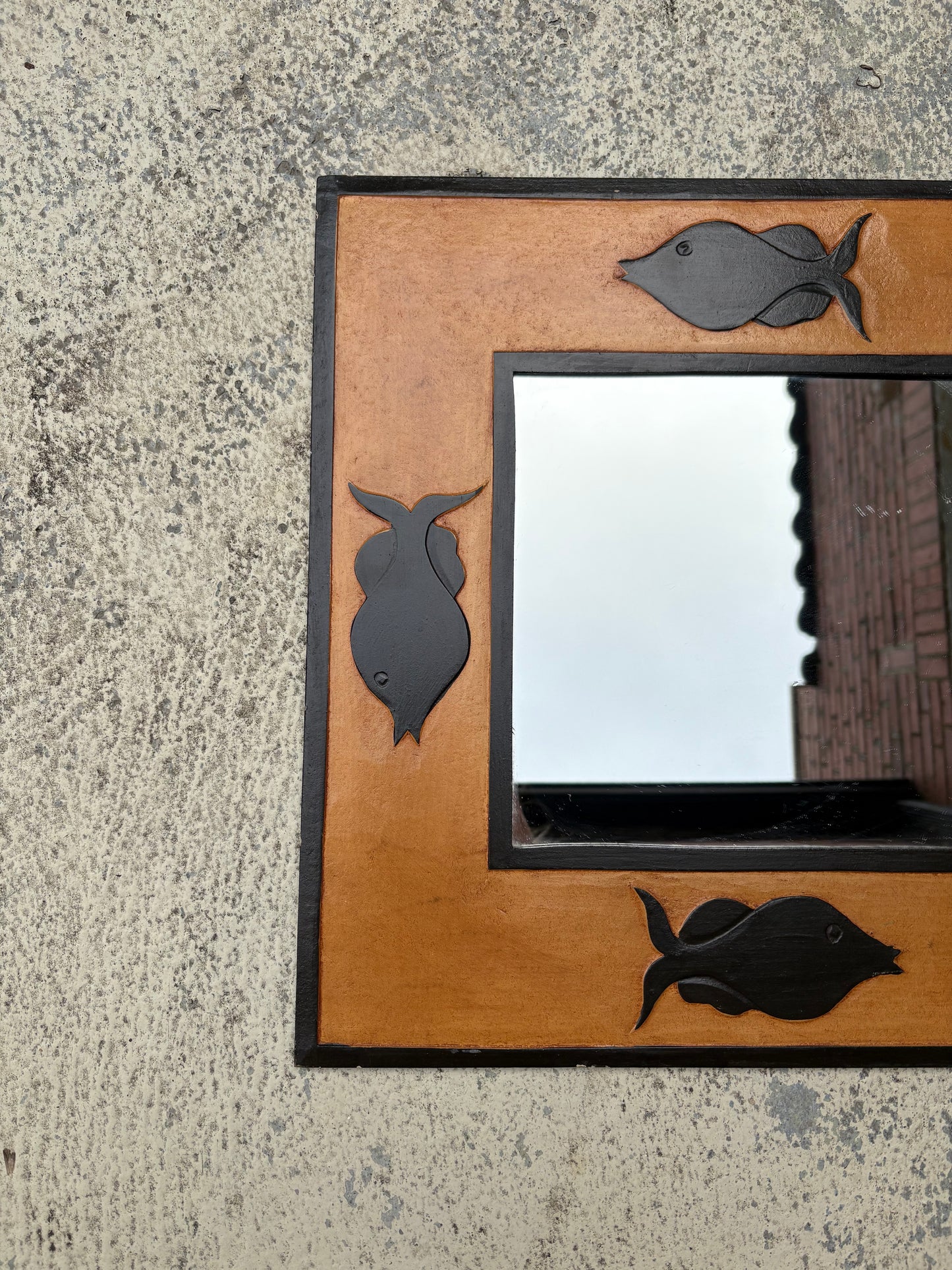 Indonesian Folk Art Mirror (FREE SHIPPING)