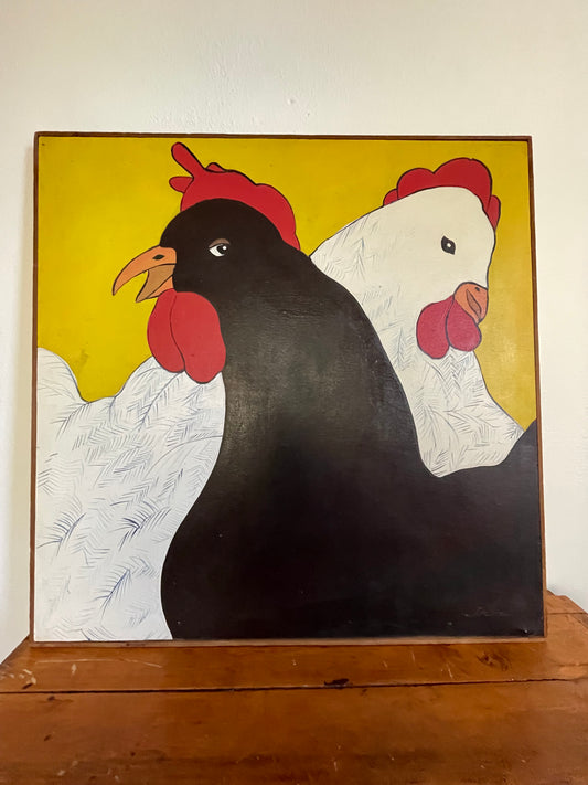 1970s Pop Art Style Hens by DeVee