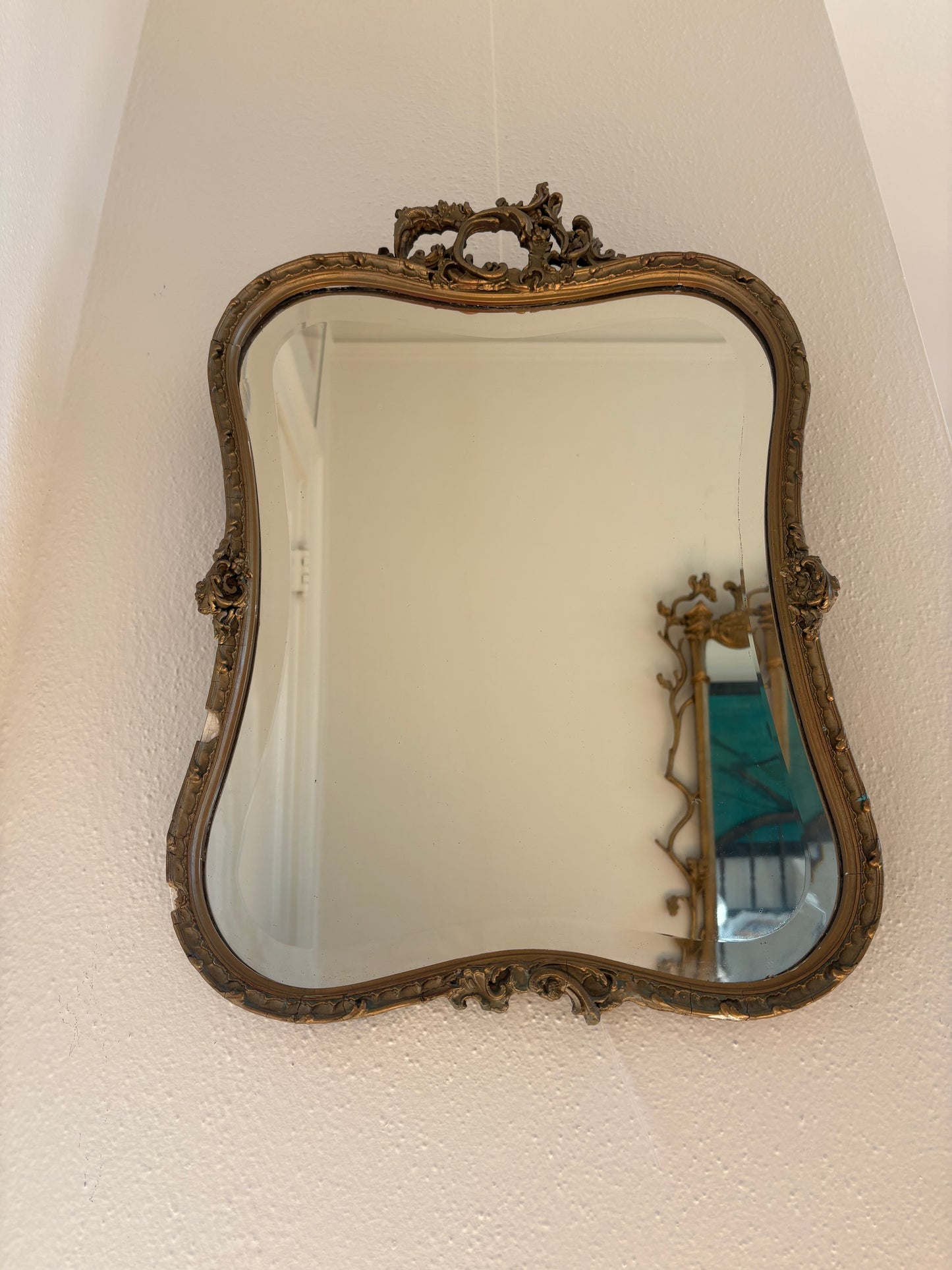 Antique French Gilded Mirror (FREE SHIPPING)