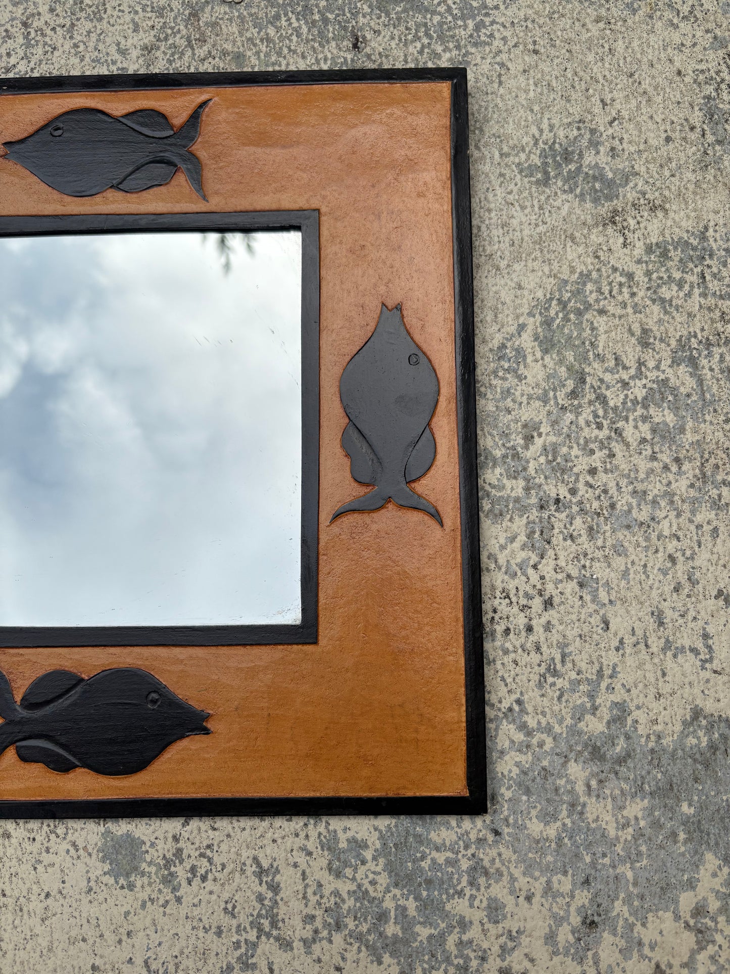 Indonesian Folk Art Mirror (FREE SHIPPING)