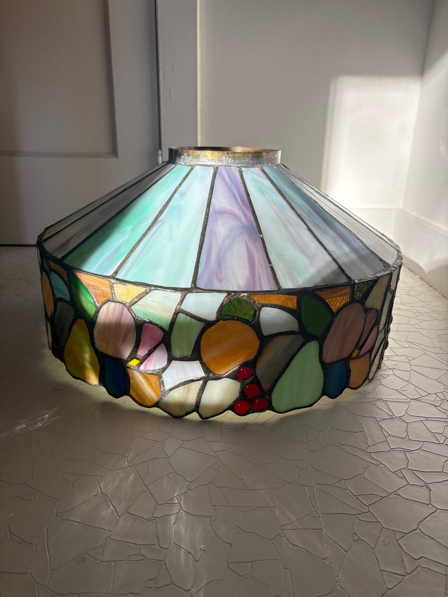 Massive Tiffany Style Stained Glass Shade (FREE SHIPPING)