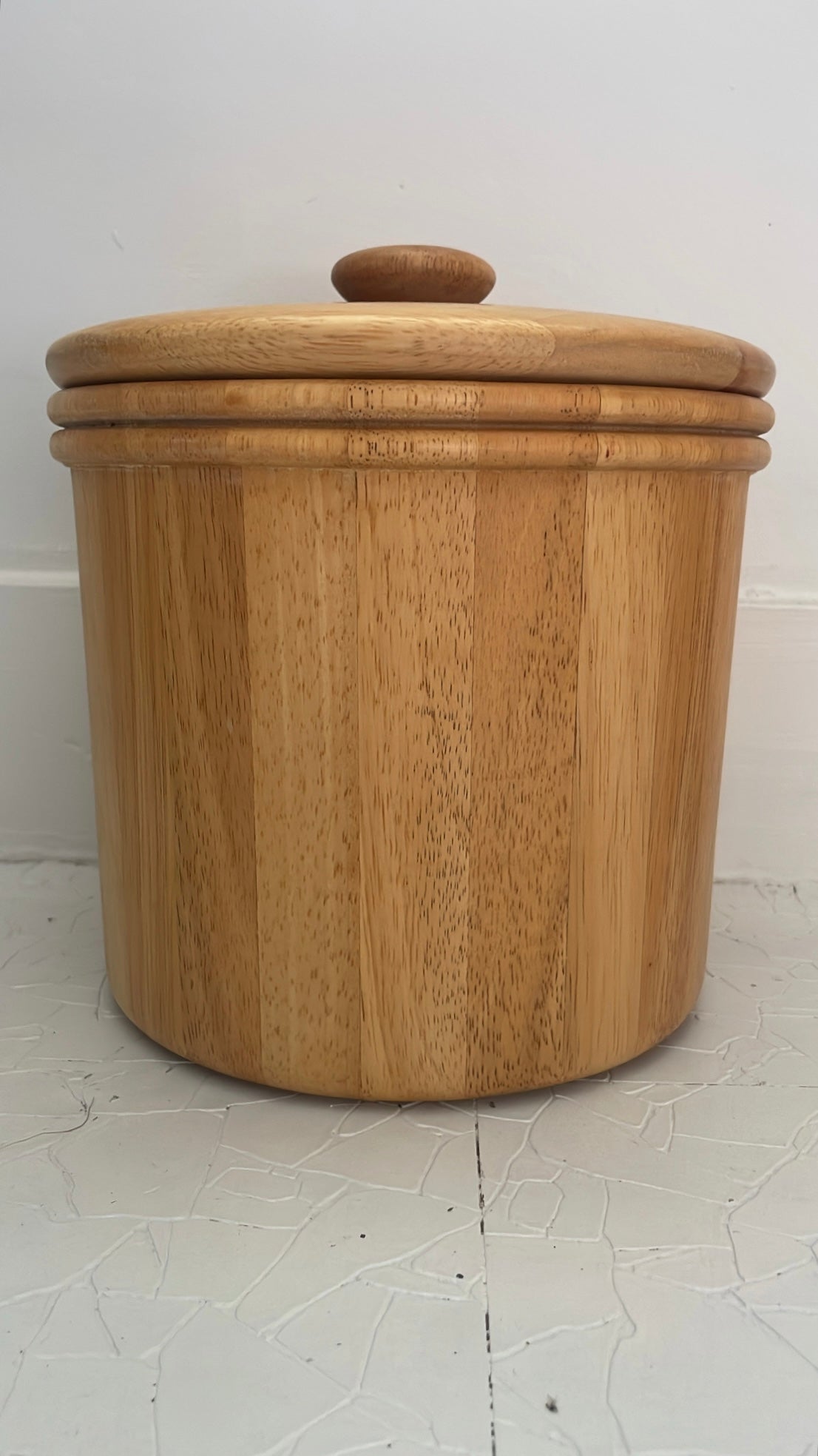 1970s Dansk Wood Ice Bucket