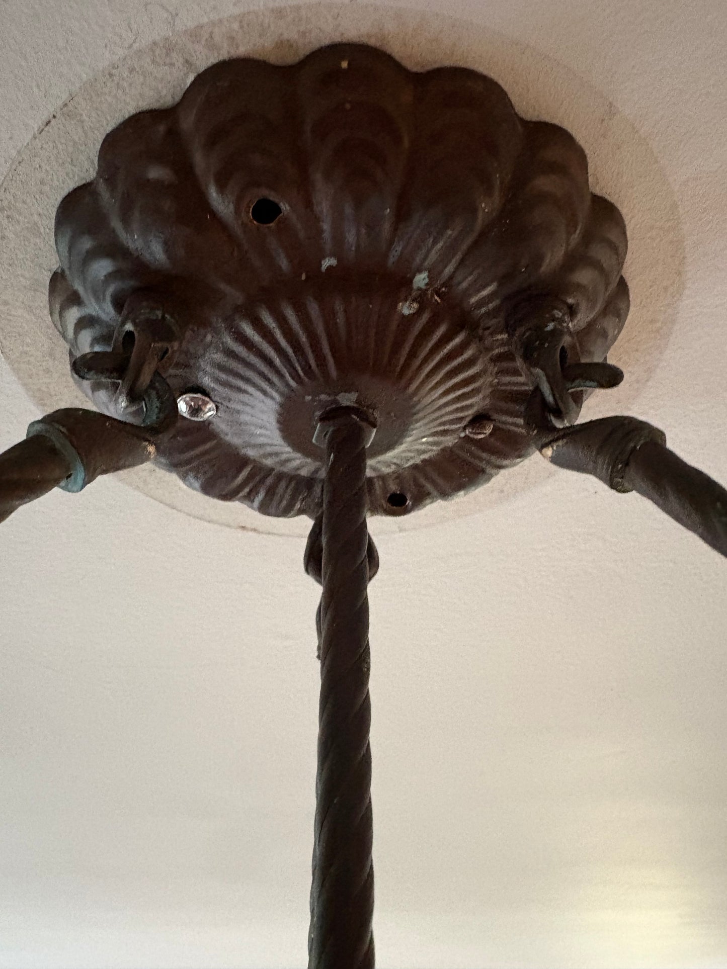 Custom Engraved Glass Flycatcher Pendant Light Reminiscent of René Lalique (FREE SHIPPING)