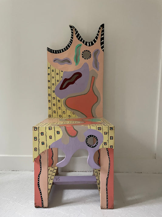 Artist Made Folk Art Chair