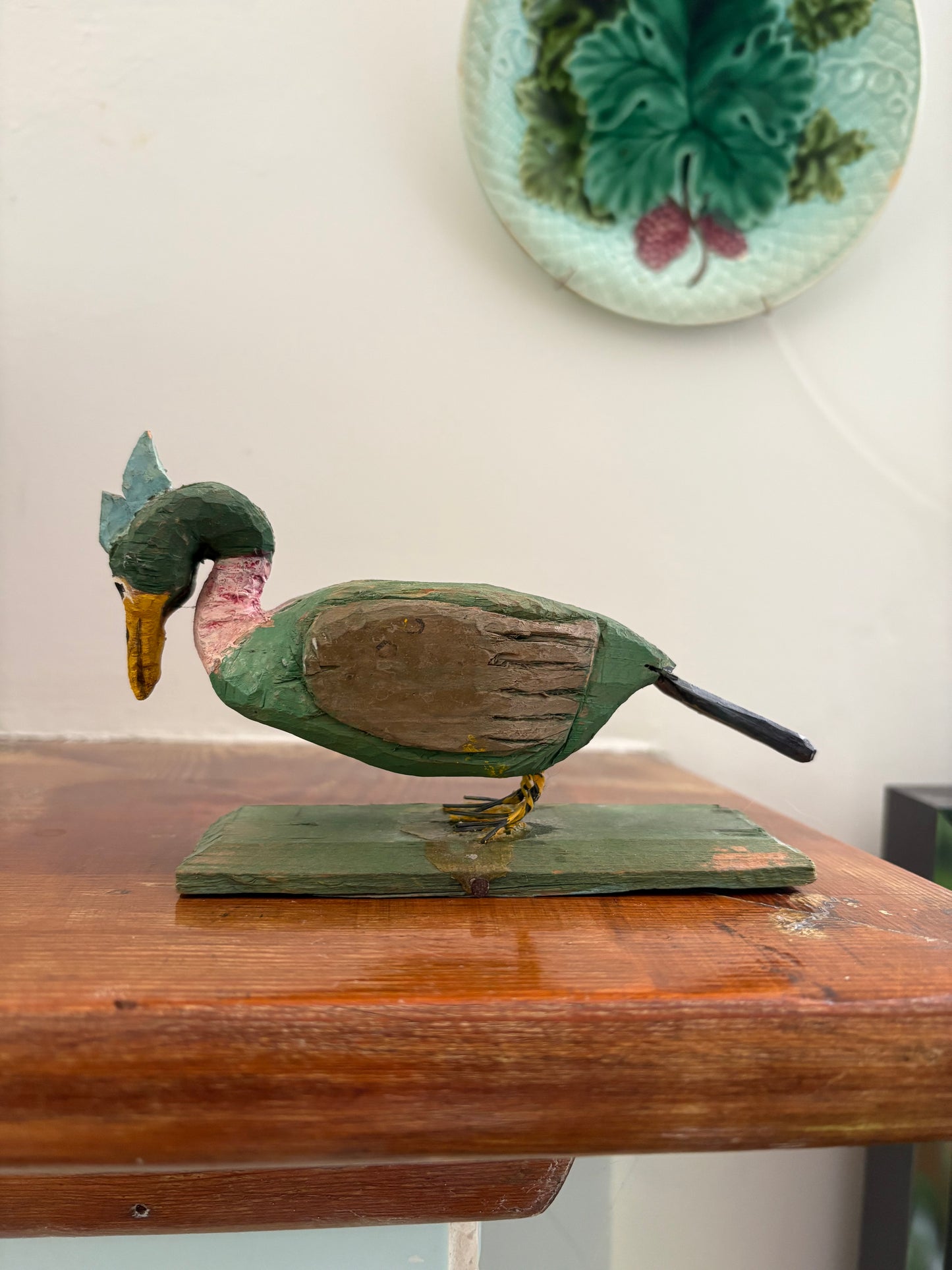 Folk Art Wooden Bird Assemblage (FREE SHIPPING)