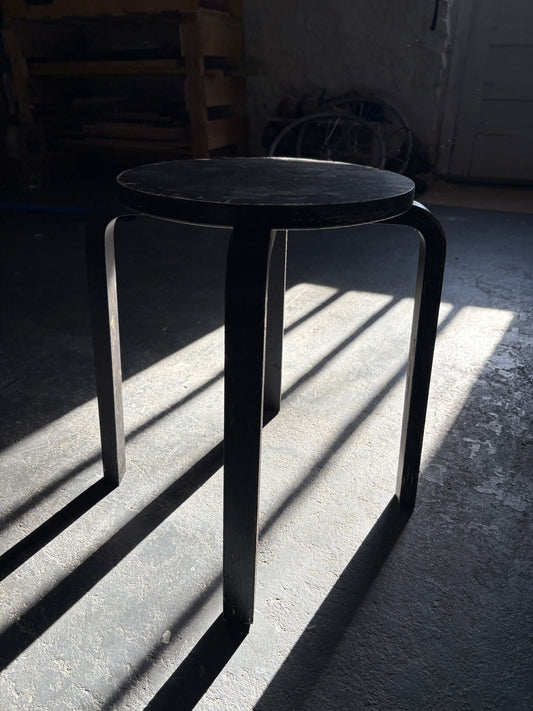 Worn Alvar Aalto Artek Stool (FREE SHIPPING)