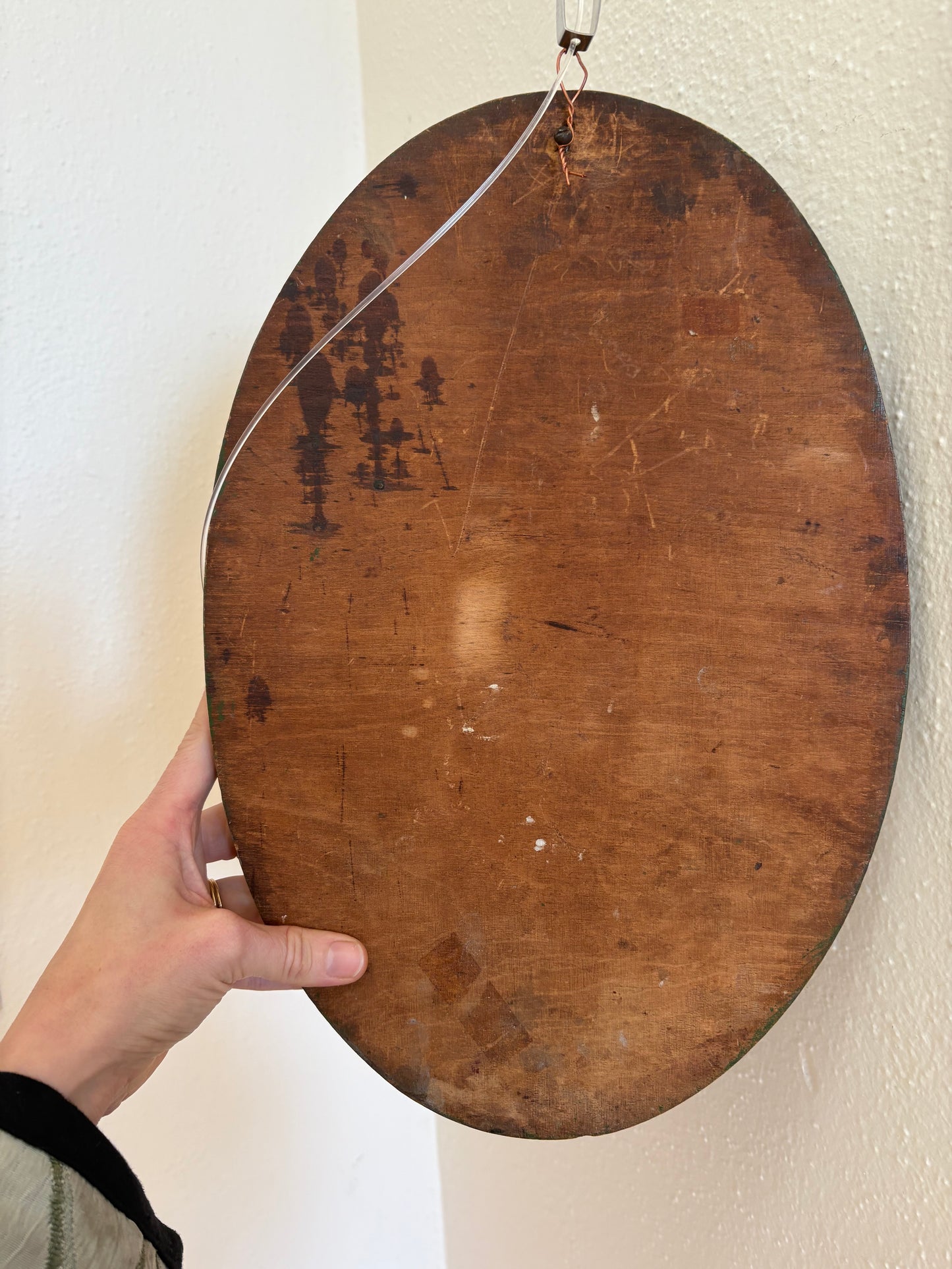 Antique Folk Art Painting on Board (FREE SHIPPING)