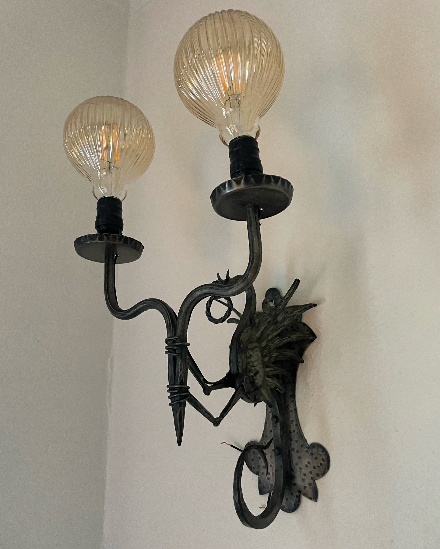 1930s Italian Dragon Sconces after Alessandro Mazzucotelli (Pair)