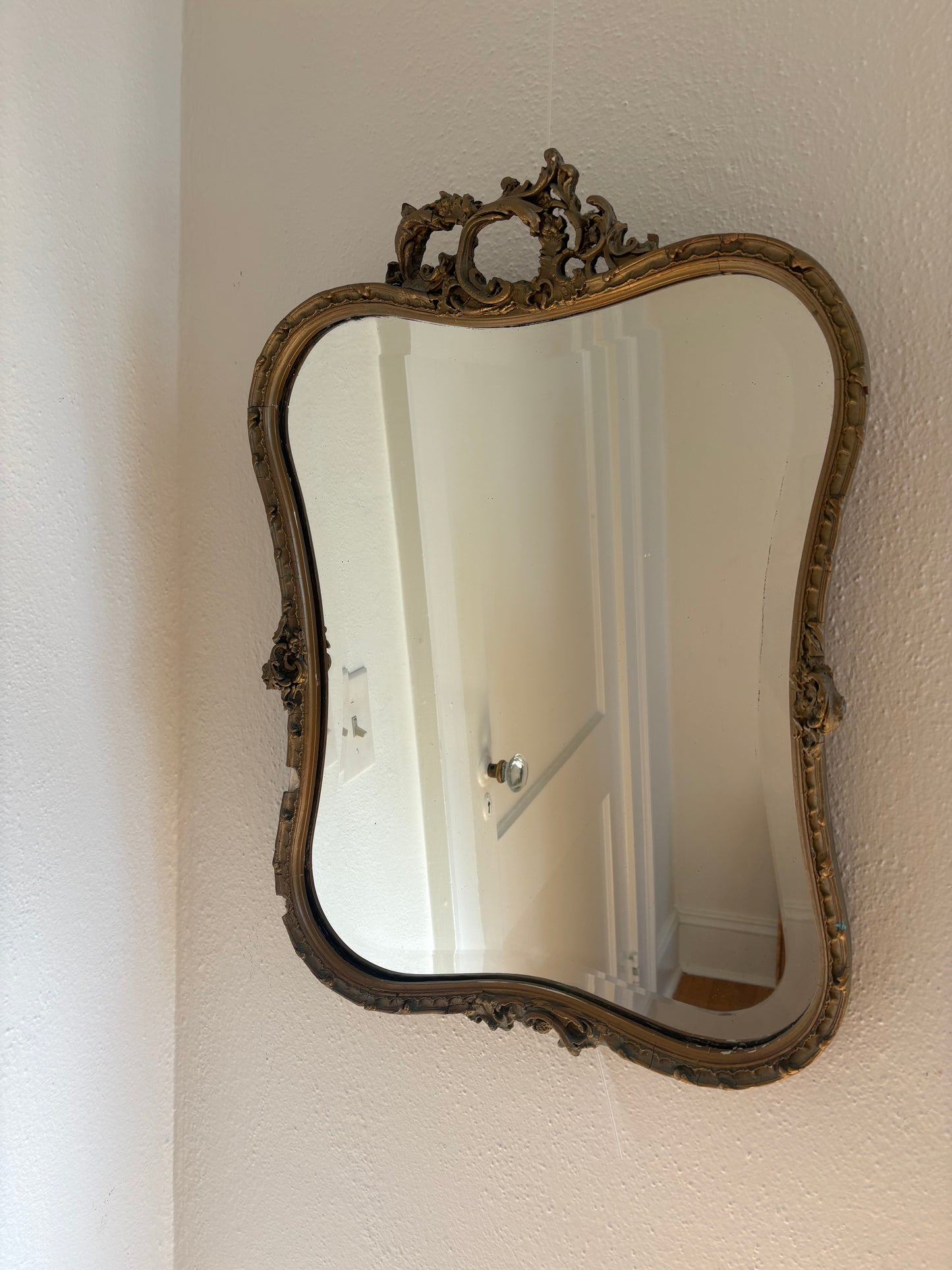 Antique French Gilded Mirror (FREE SHIPPING)