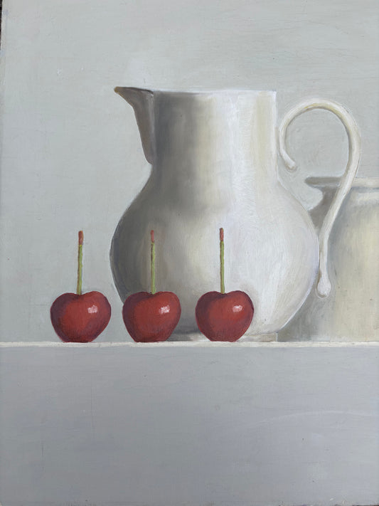 1985 Painted Reproduction of Frederic Vidalen Still Life (FREE SHIPPING)