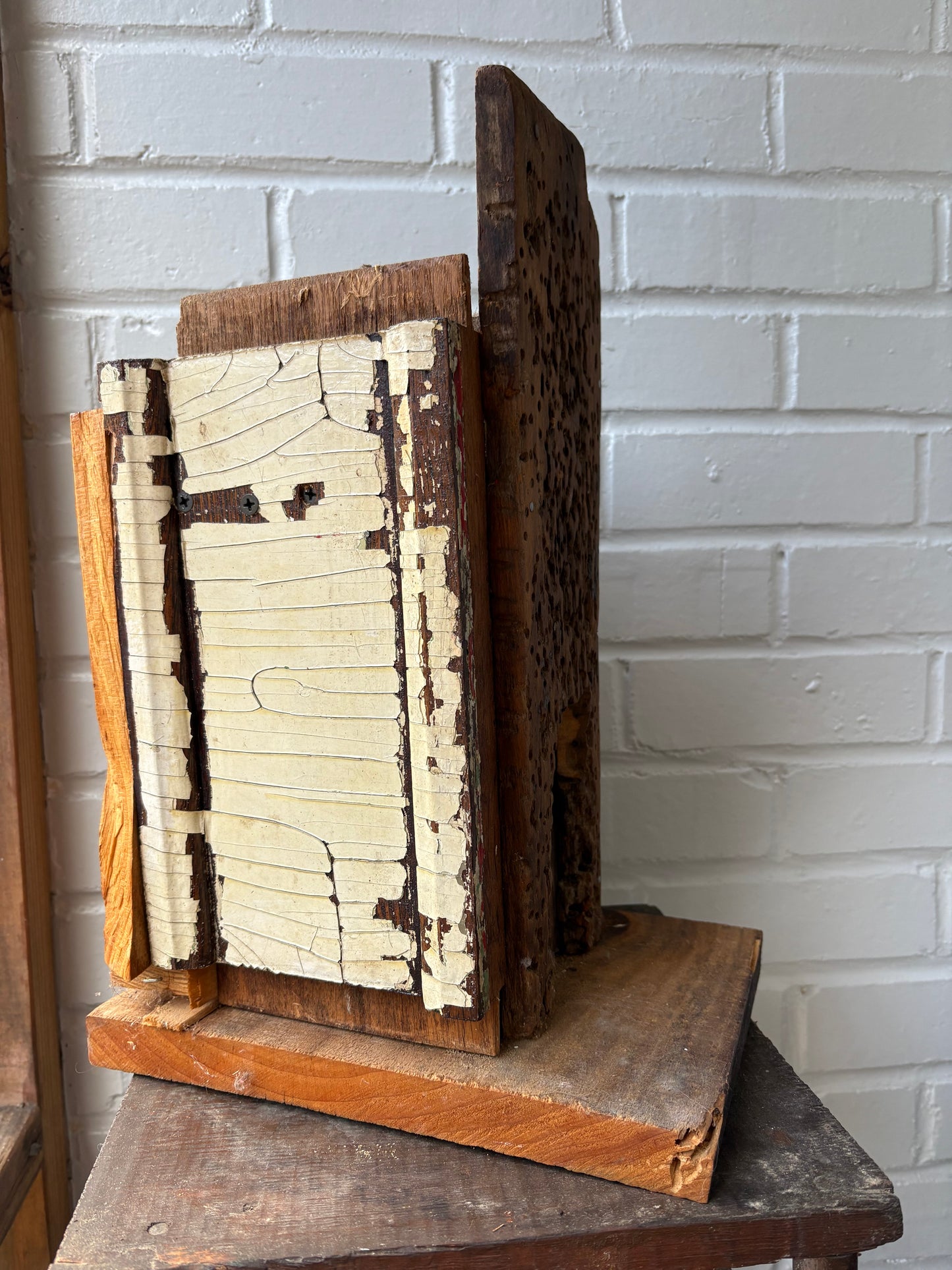 Folk Art Found Objects Sculptural Bird House (FREE SHIPPING)