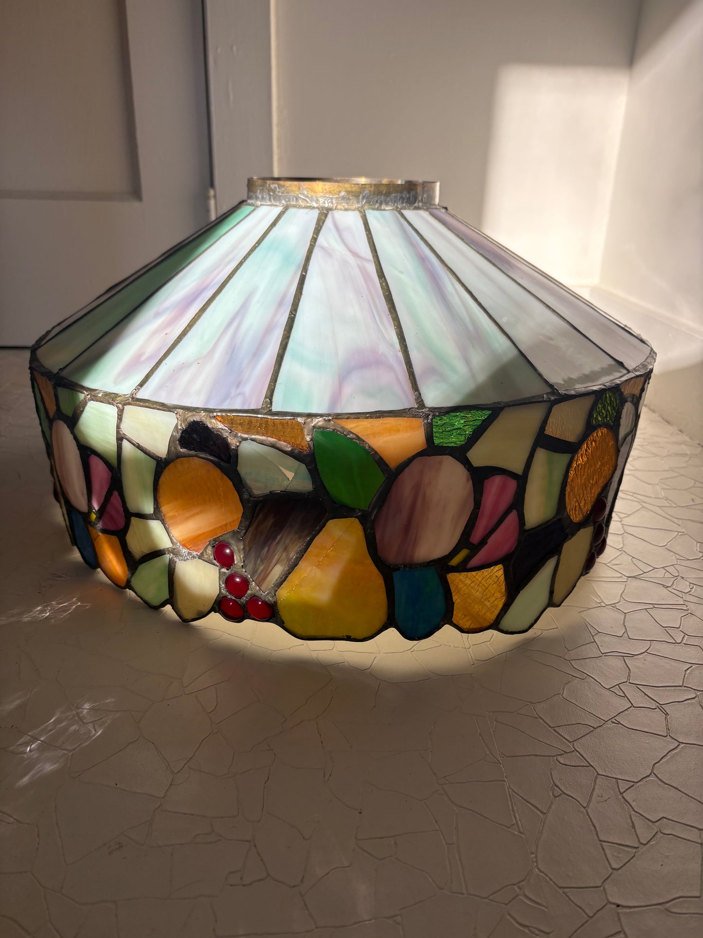 Massive Tiffany Style Stained Glass Shade (FREE SHIPPING)