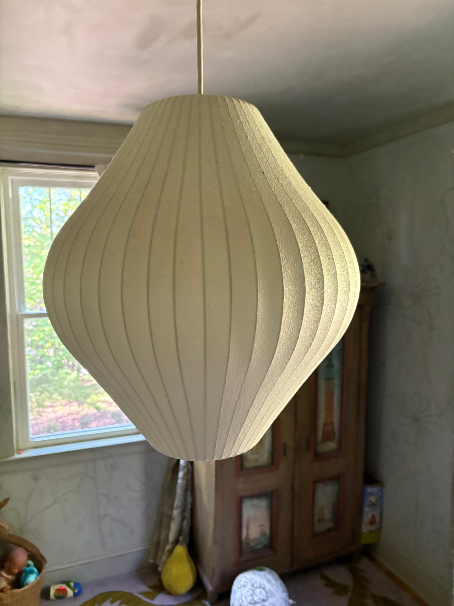Herman Miller Large Nelson Pear Bubble Pendant issued by Modernica in 1990s (FREE SHIPPING)