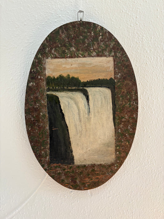 Antique Folk Art Painting on Board (FREE SHIPPING)