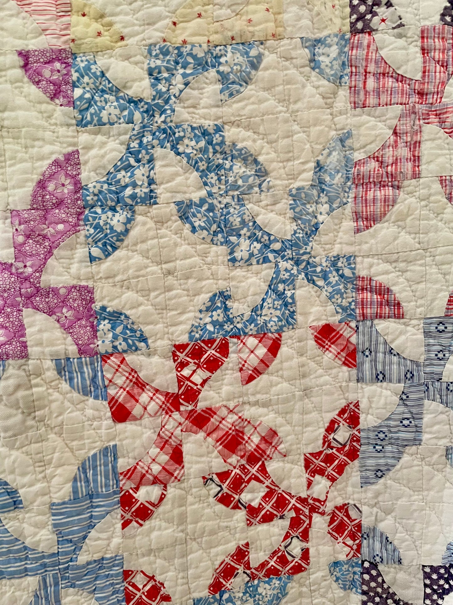 1950s Pinwheel Patchwork Quilt