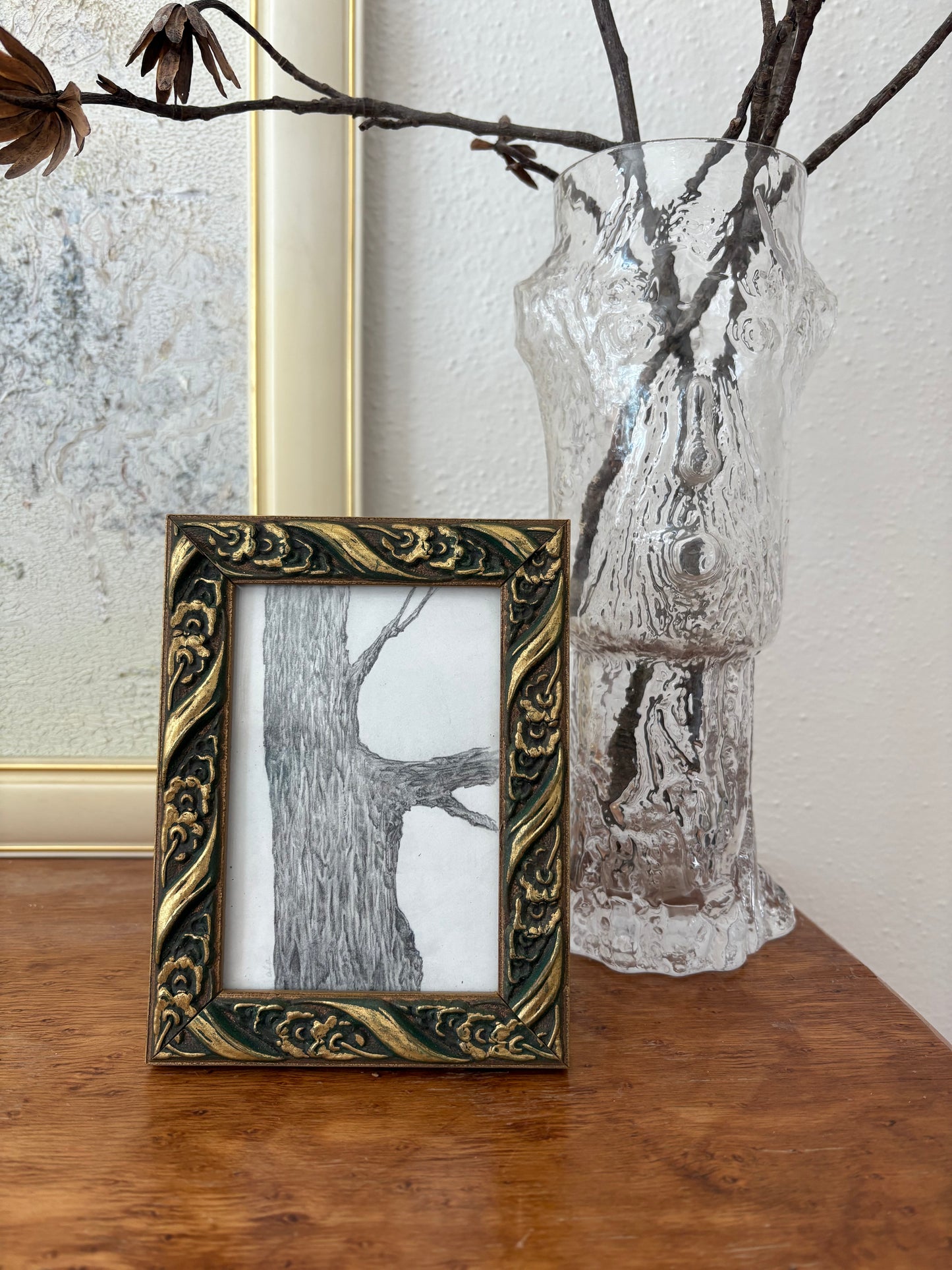 Tree Sketch in Vintage Frame (FREE SHIPPING)