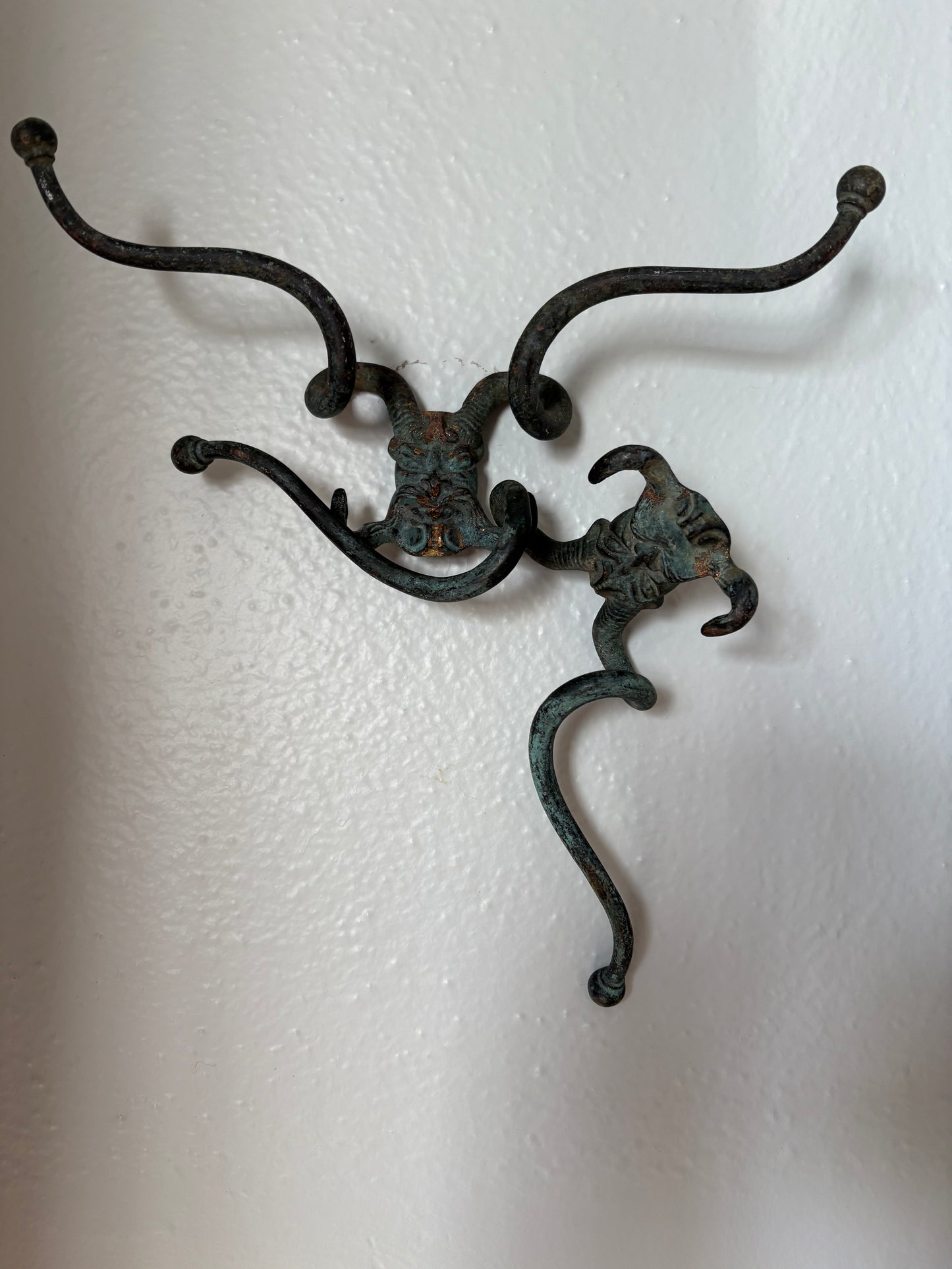 Pair of Mid 19th Century Gargoyle Hooks (FREE SHIPPING)