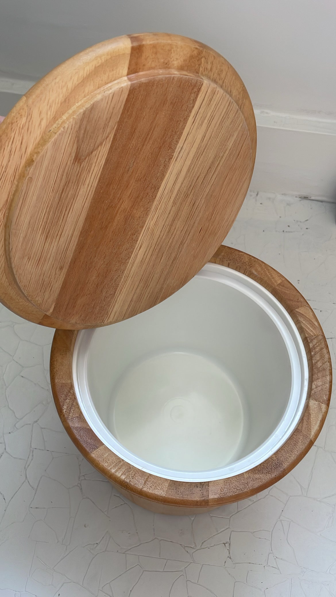 1970s Dansk Wood Ice Bucket