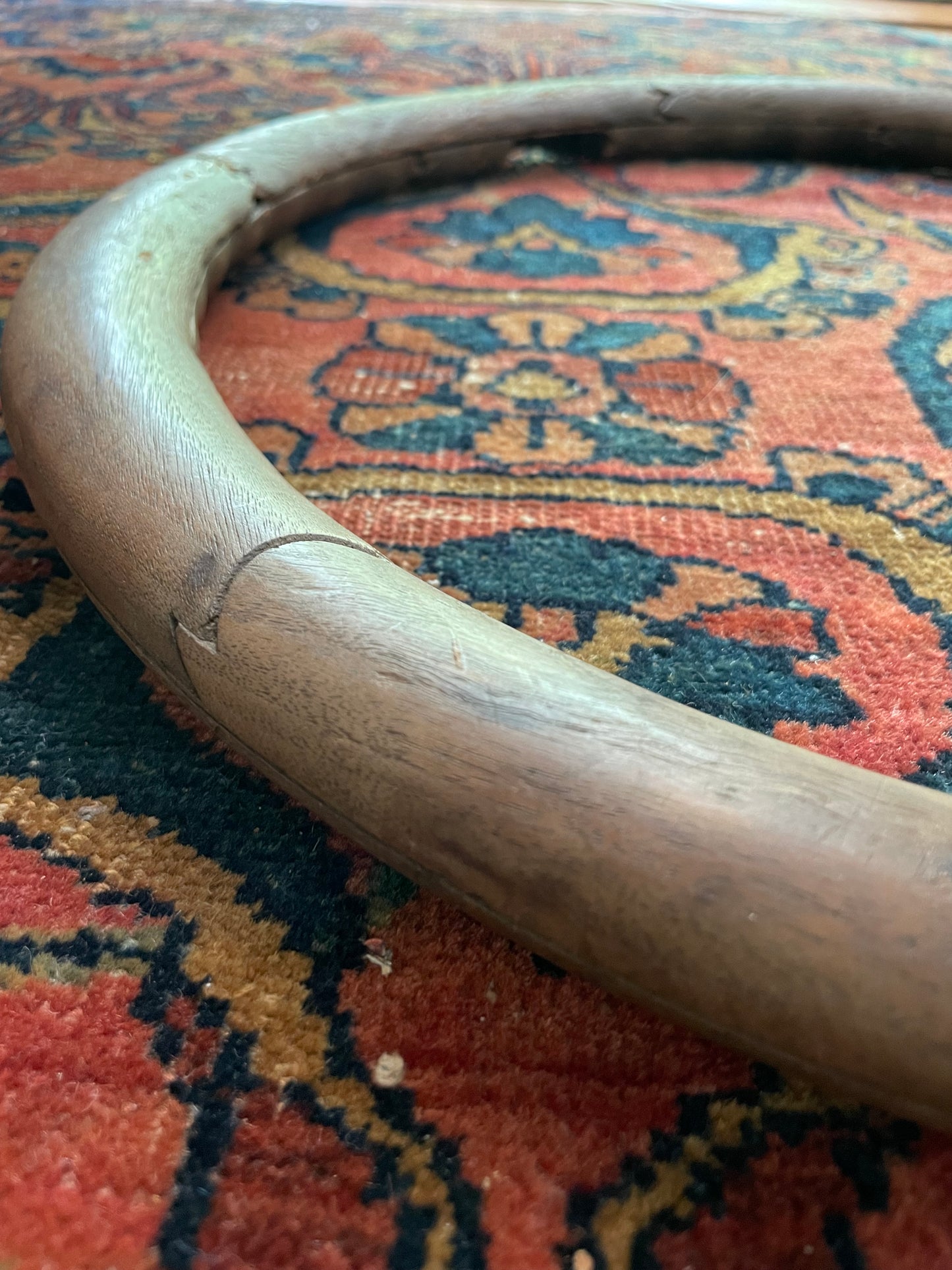 Antique Wooden Steering Wheel