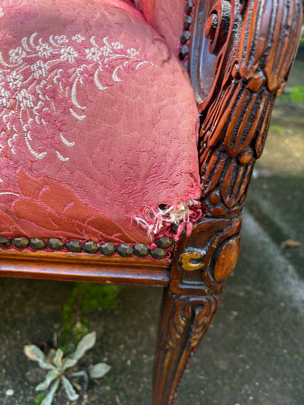 Pair of 1940s Grosfeld House French Feathered Wingback Chairs