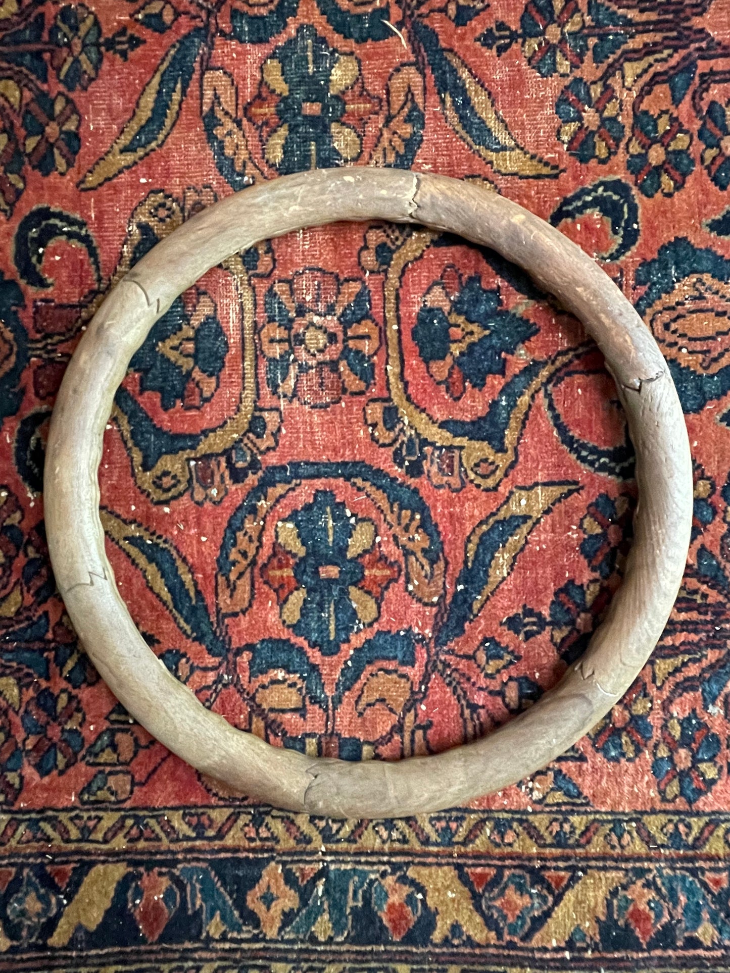 Antique Wooden Steering Wheel