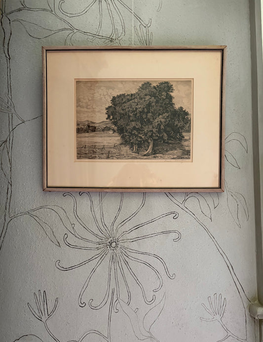 1942 Lucioni Etching “Classic Pastures” (FREE SHIPPING)