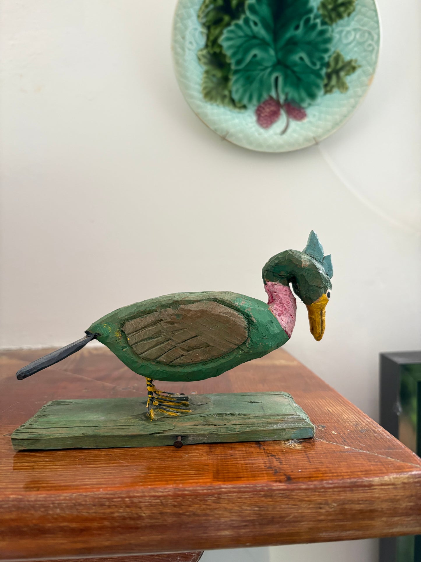 Folk Art Wooden Bird Assemblage (FREE SHIPPING)