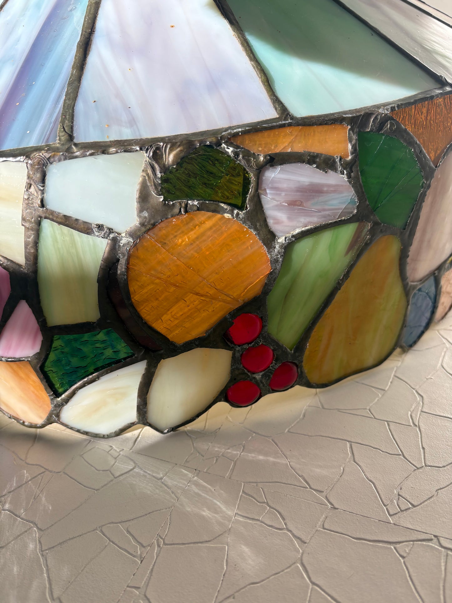 Massive Tiffany Style Stained Glass Shade (FREE SHIPPING)