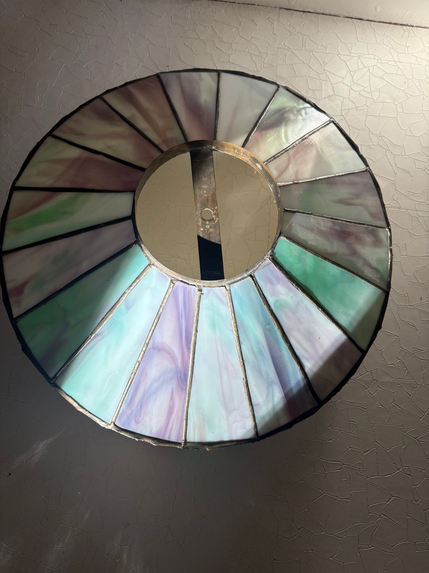 Massive Tiffany Style Stained Glass Shade (FREE SHIPPING)